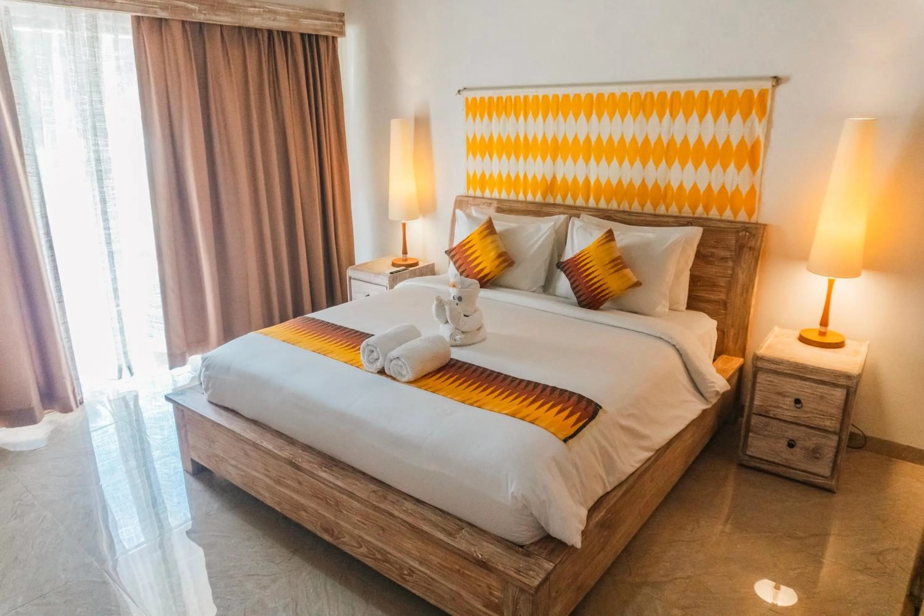 Bed in Caspla Resort by Loccal Collection