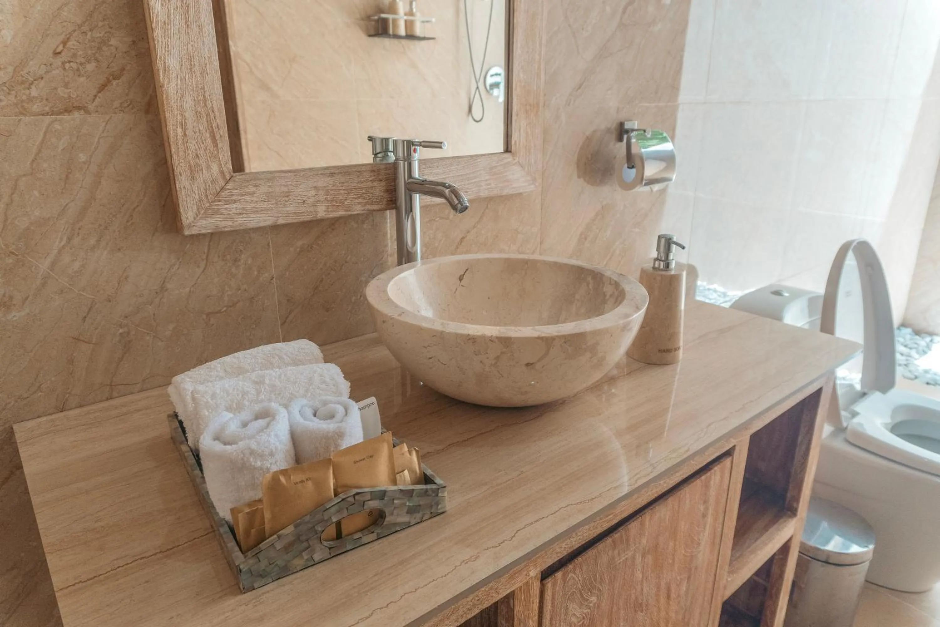 Bathroom in Caspla Resort by Loccal Collection