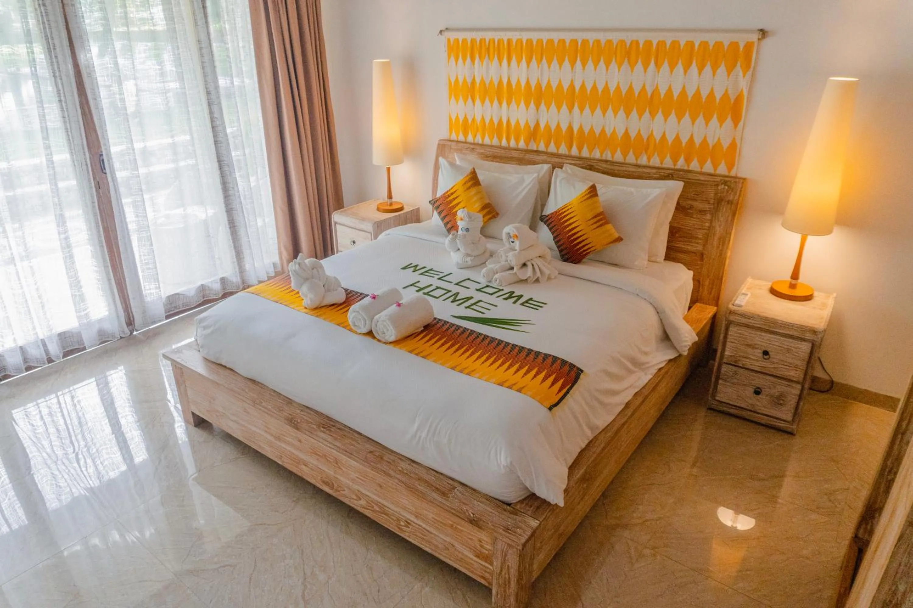 Bed in Caspla Resort by Loccal Collection