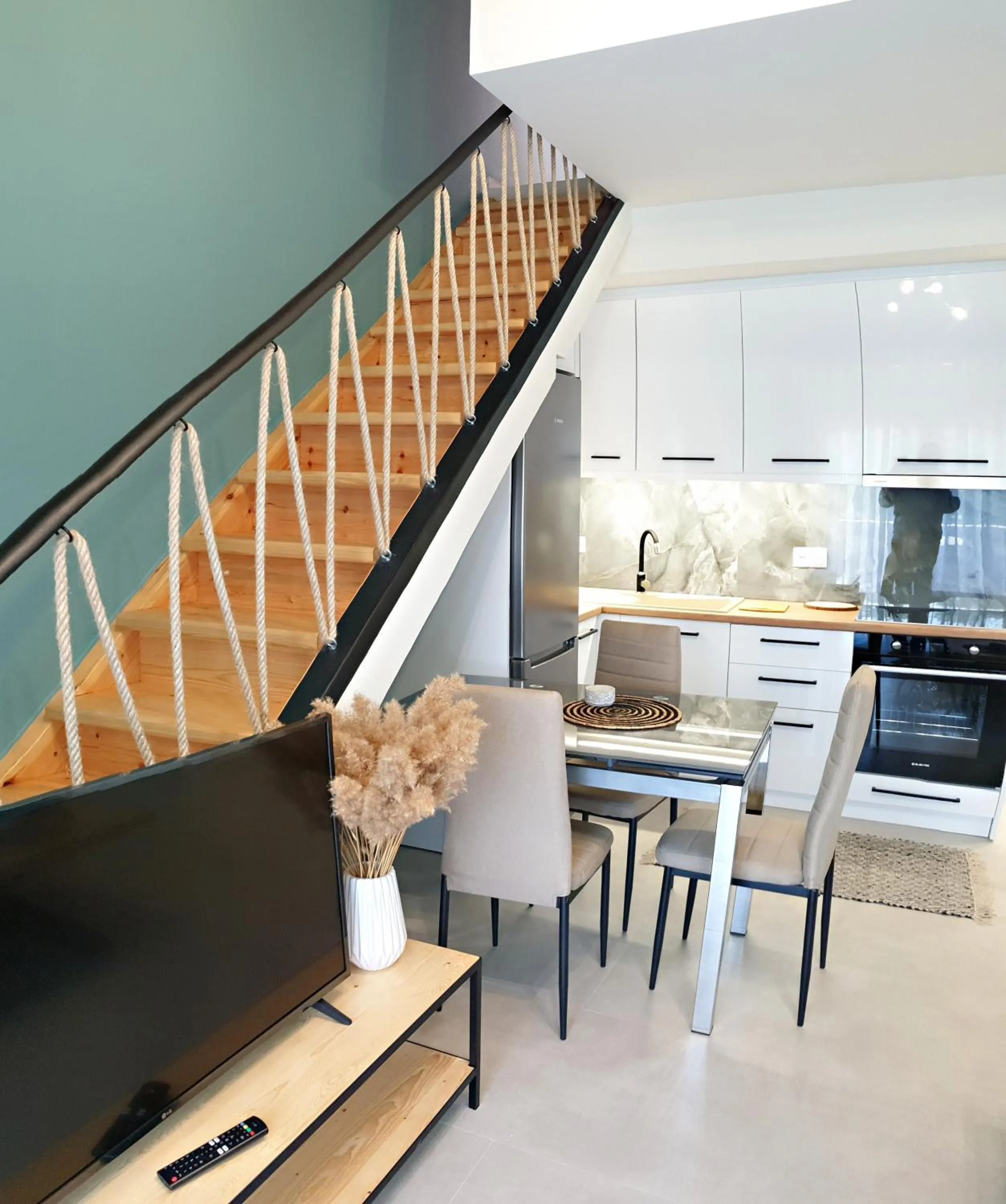 Seating area in Almeta Suites