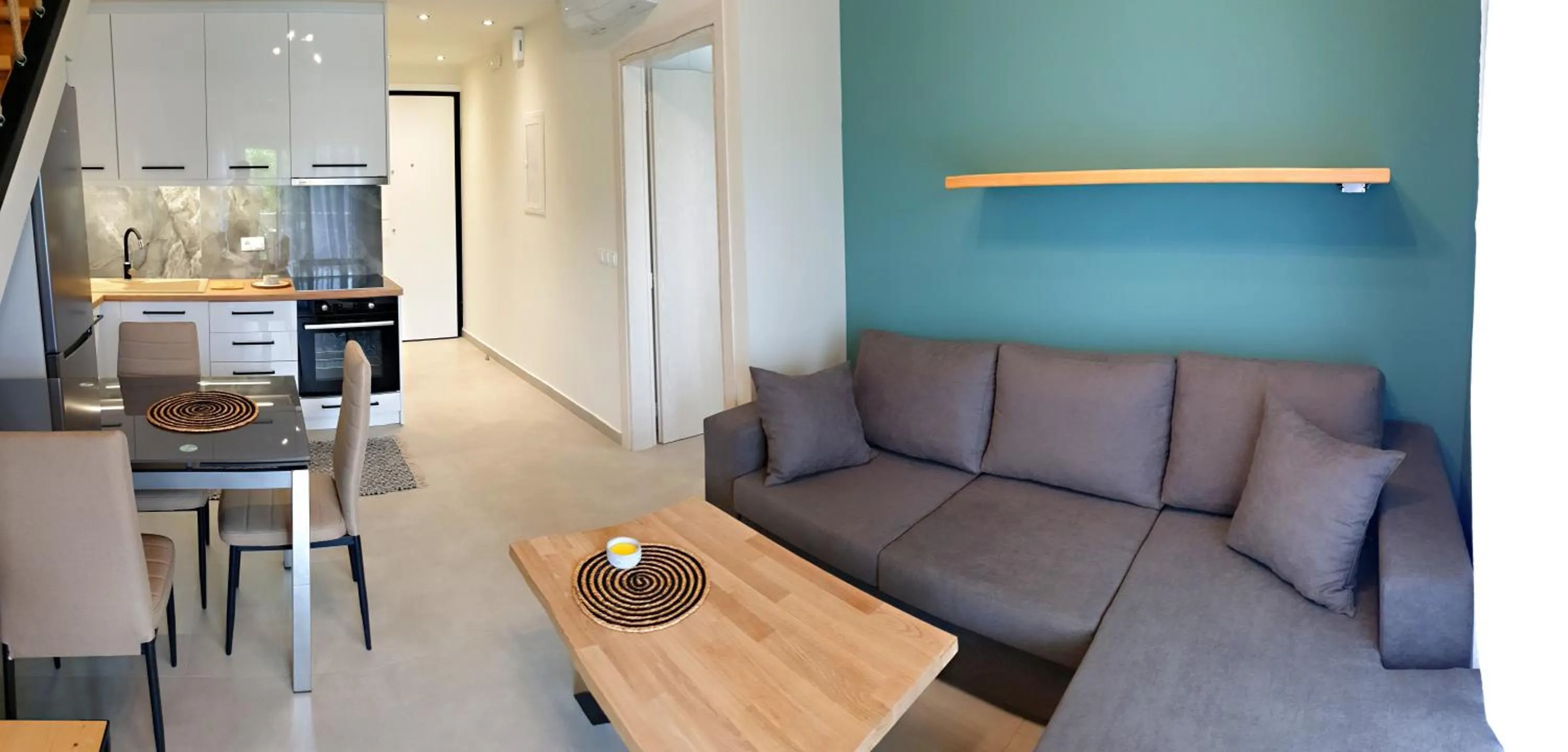 Seating area in Almeta Suites