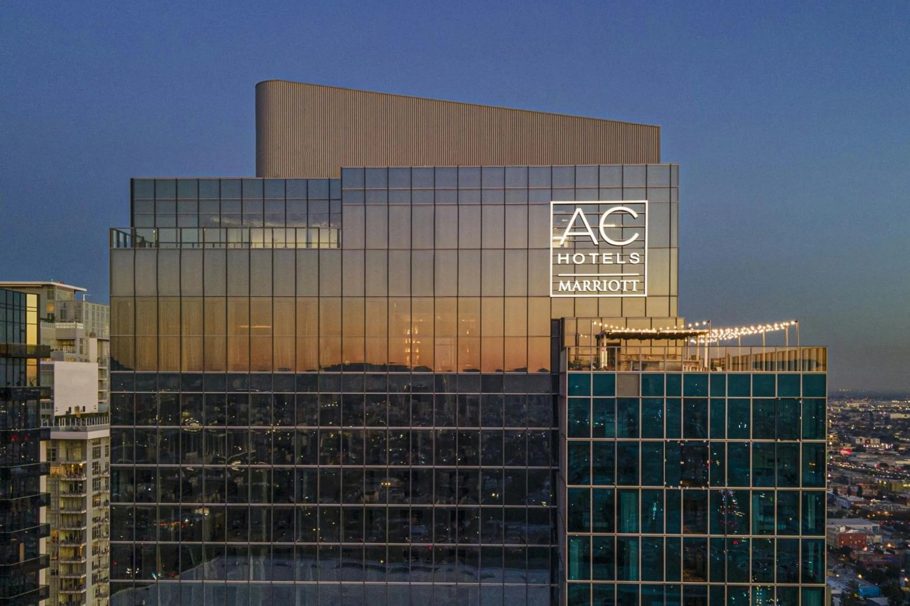 Property building in AC Hotel by Marriott Downtown Los Angeles