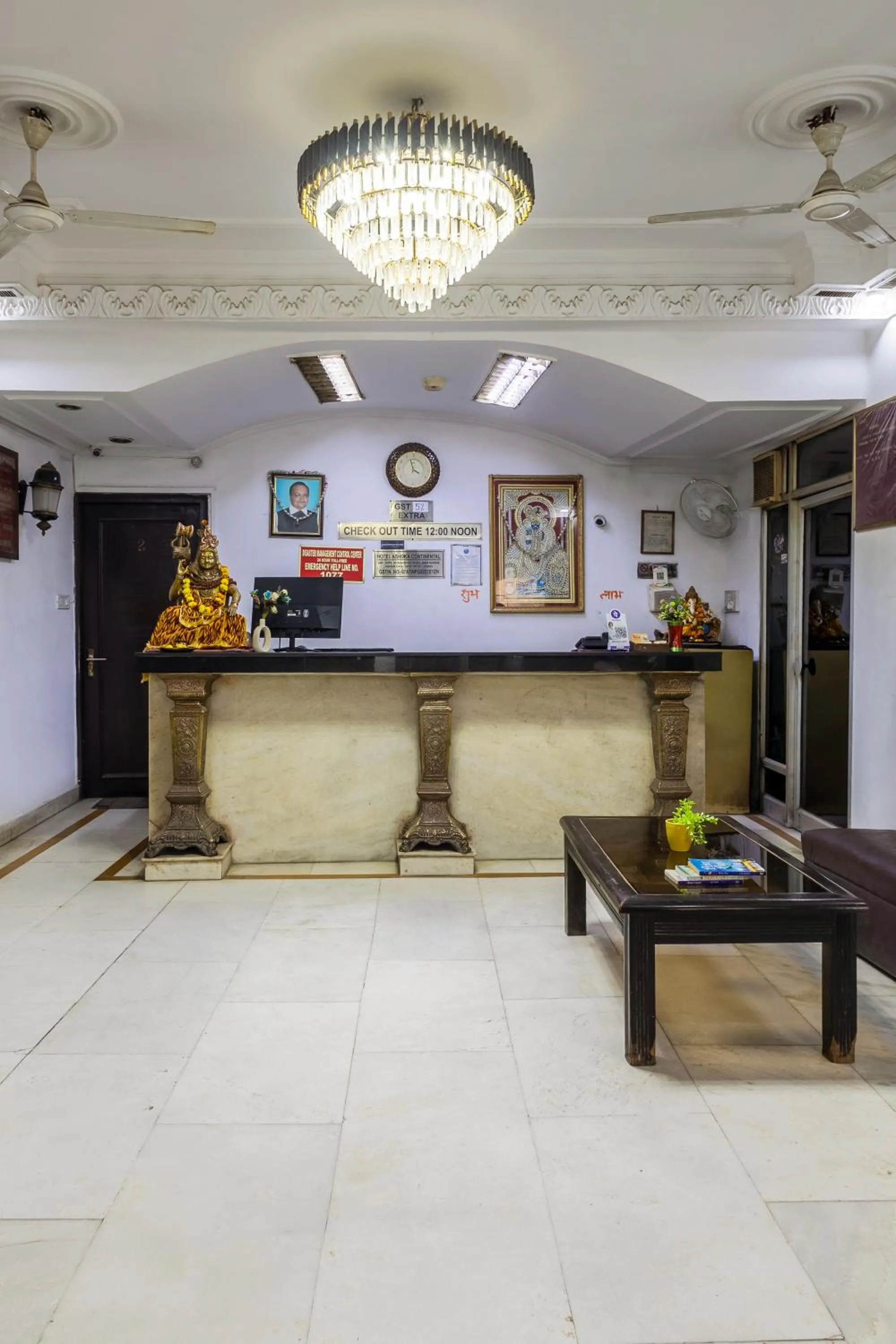 Lobby or reception in Hotel Ashoka Continental Near New Delhi Railway station