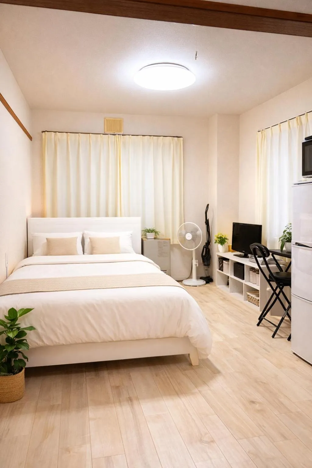 Photo of the whole room, Bed in KIYAZA River Sapporo