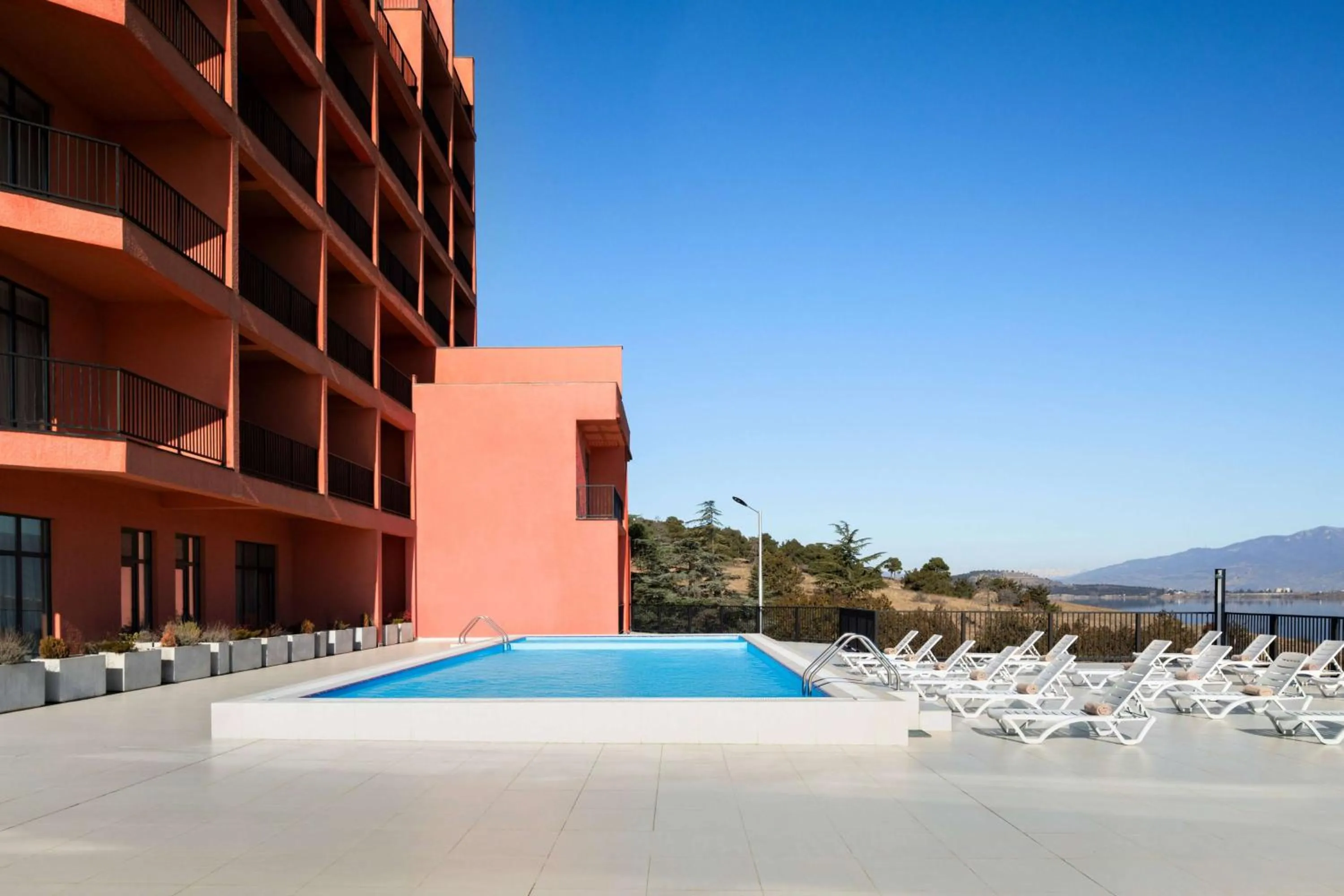 Pool view in GINO Seaside Tbilisi, Trademark Collection by Wyndham
