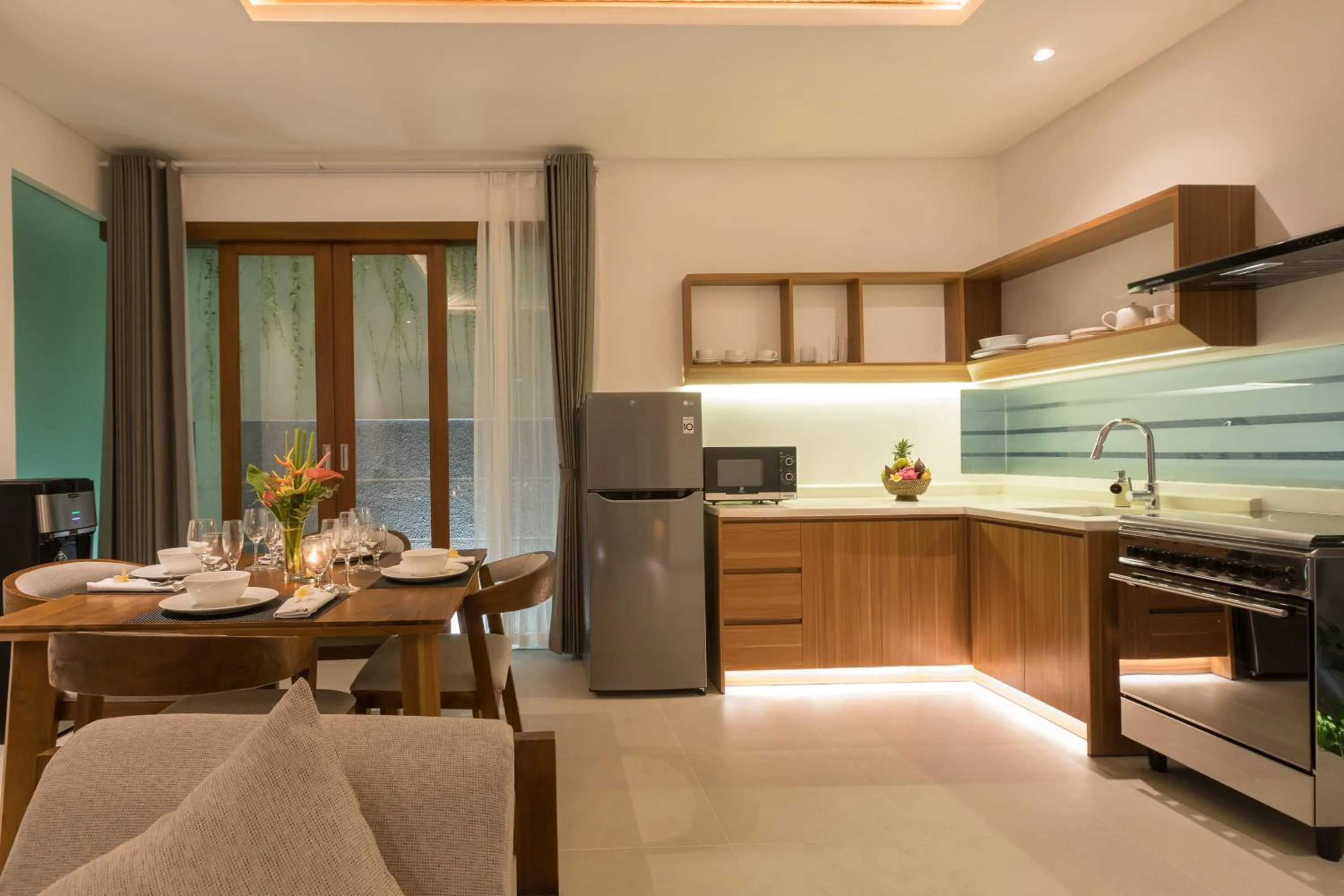 Kitchen or kitchenette in Fenosa Seminyak Villas