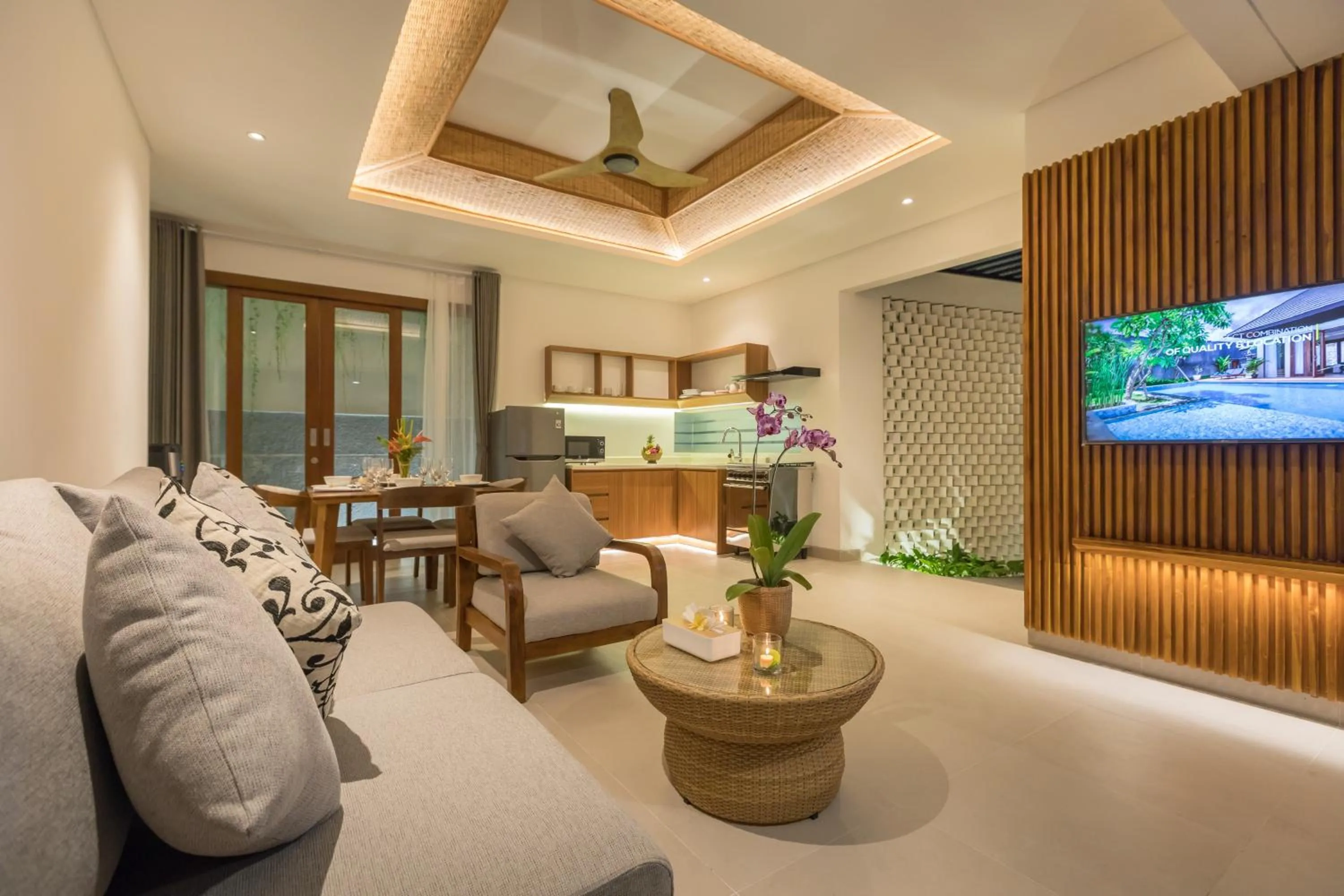 Living room in Fenosa Seminyak Villas