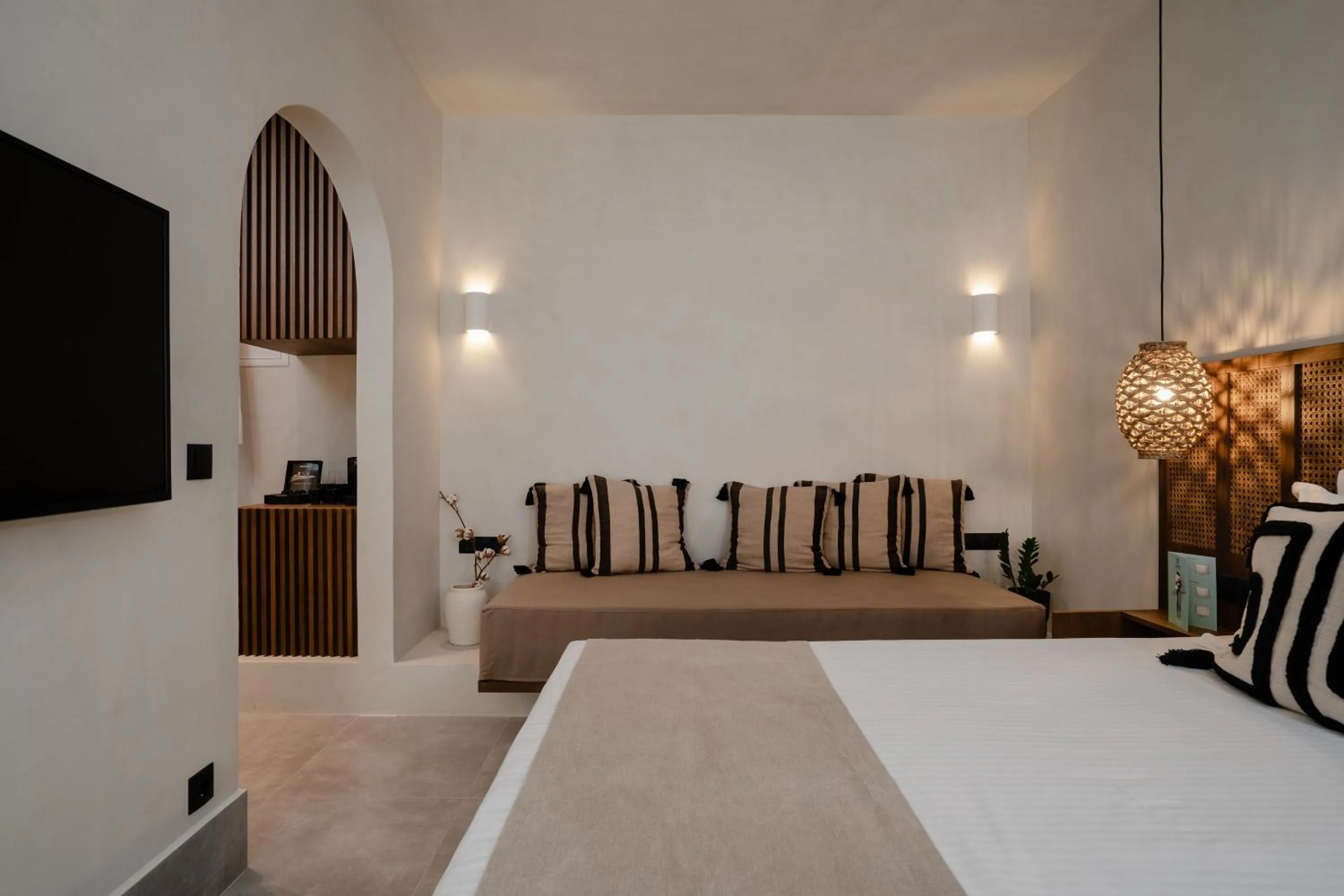 Bedroom in Polis of Naxos Stylish Suites
