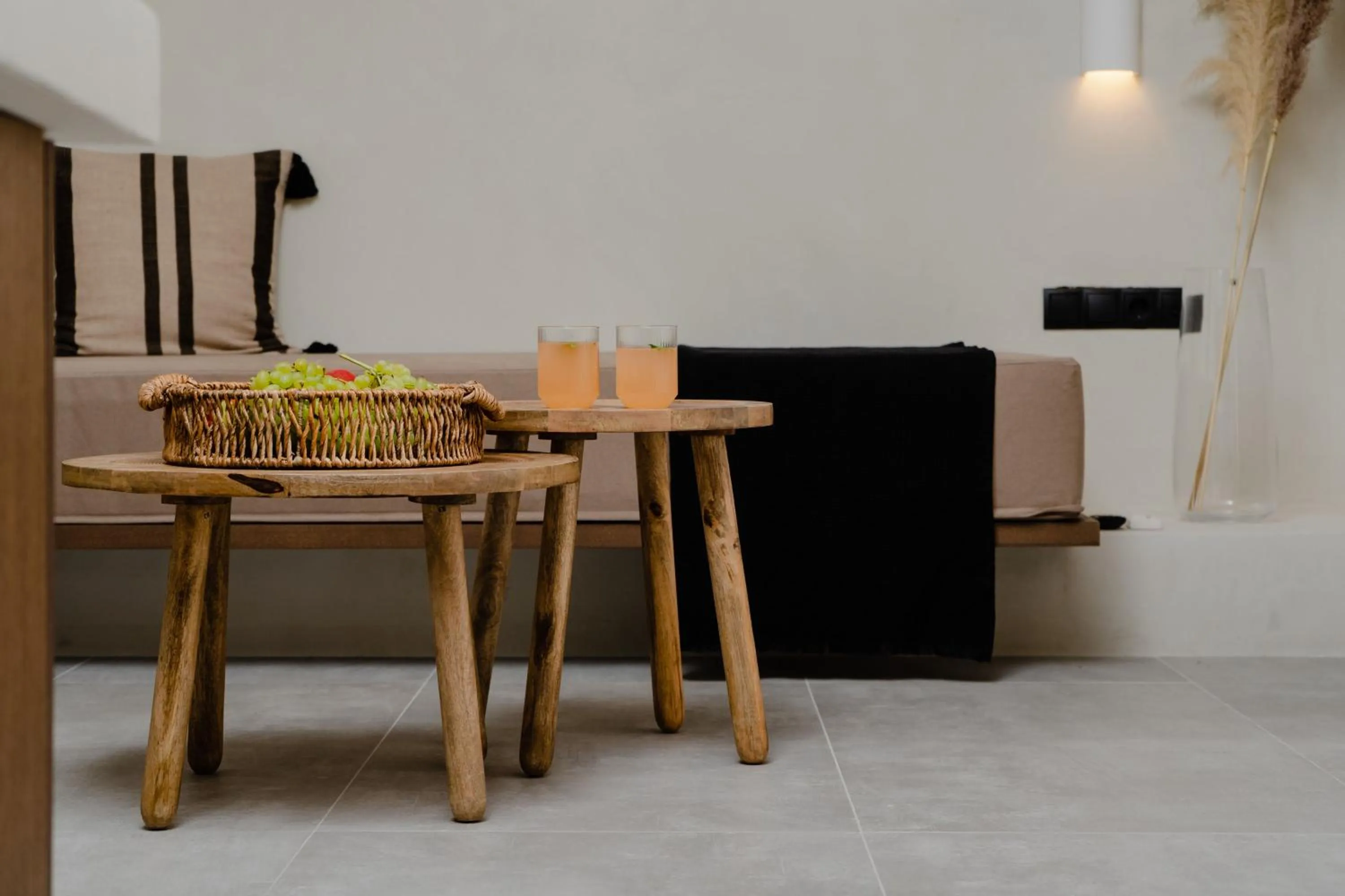 Living room in Polis of Naxos Stylish Suites