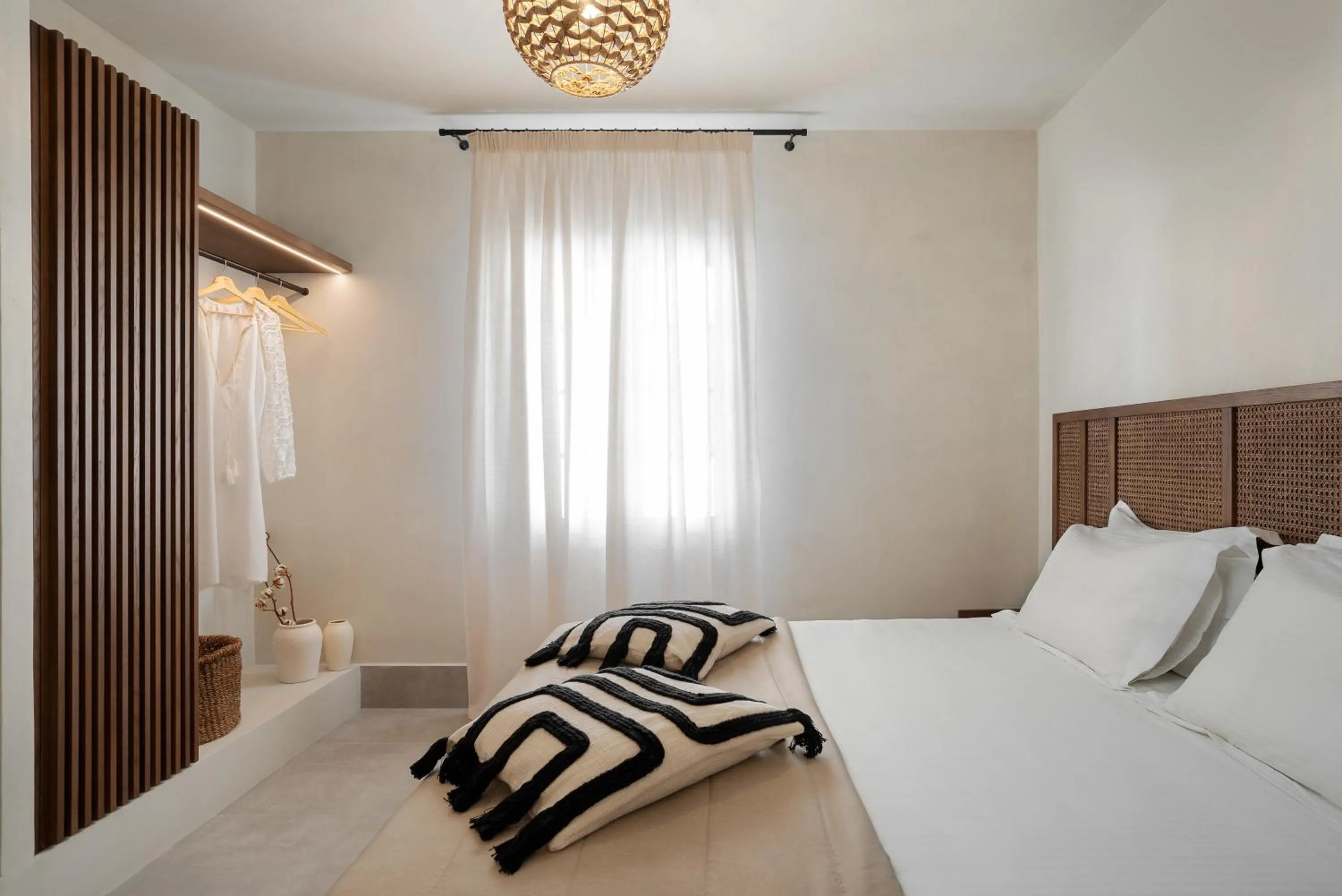 Bedroom in Polis of Naxos Stylish Suites
