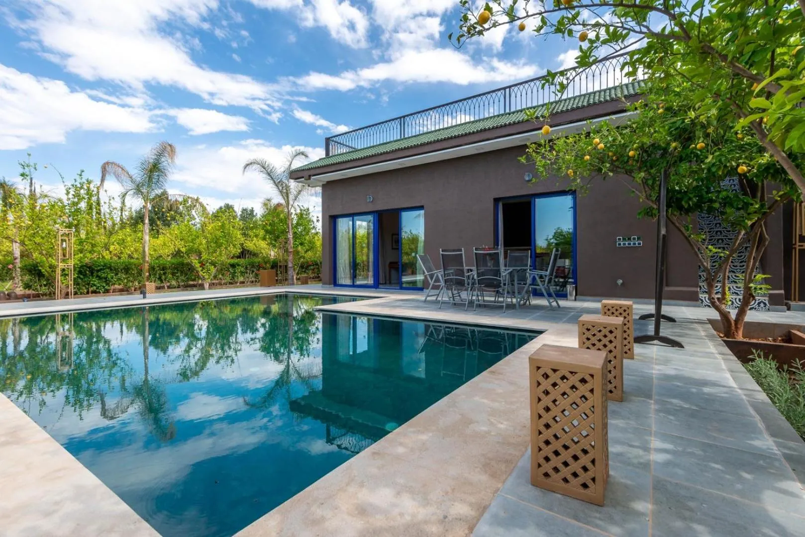 Pool view in The Lemonary Marrakech