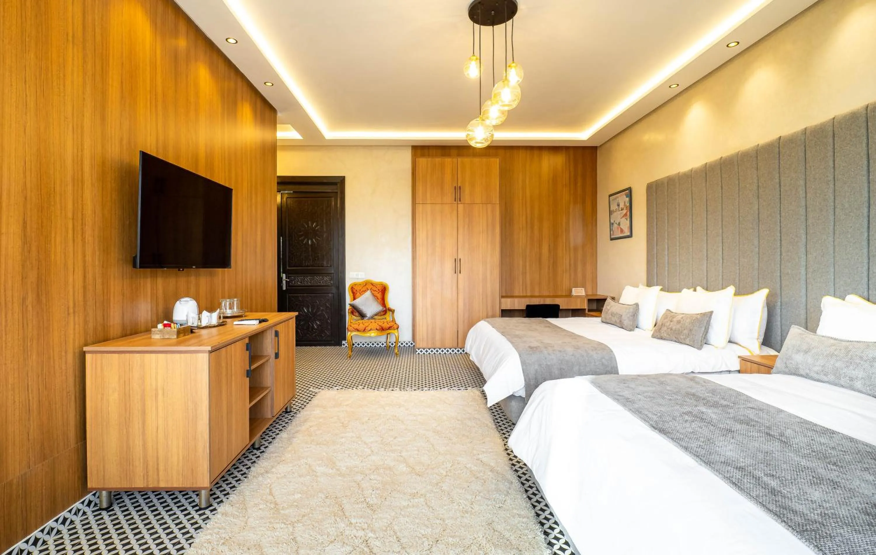 Communal lounge/ TV room, Bed in The Lemonary Marrakech