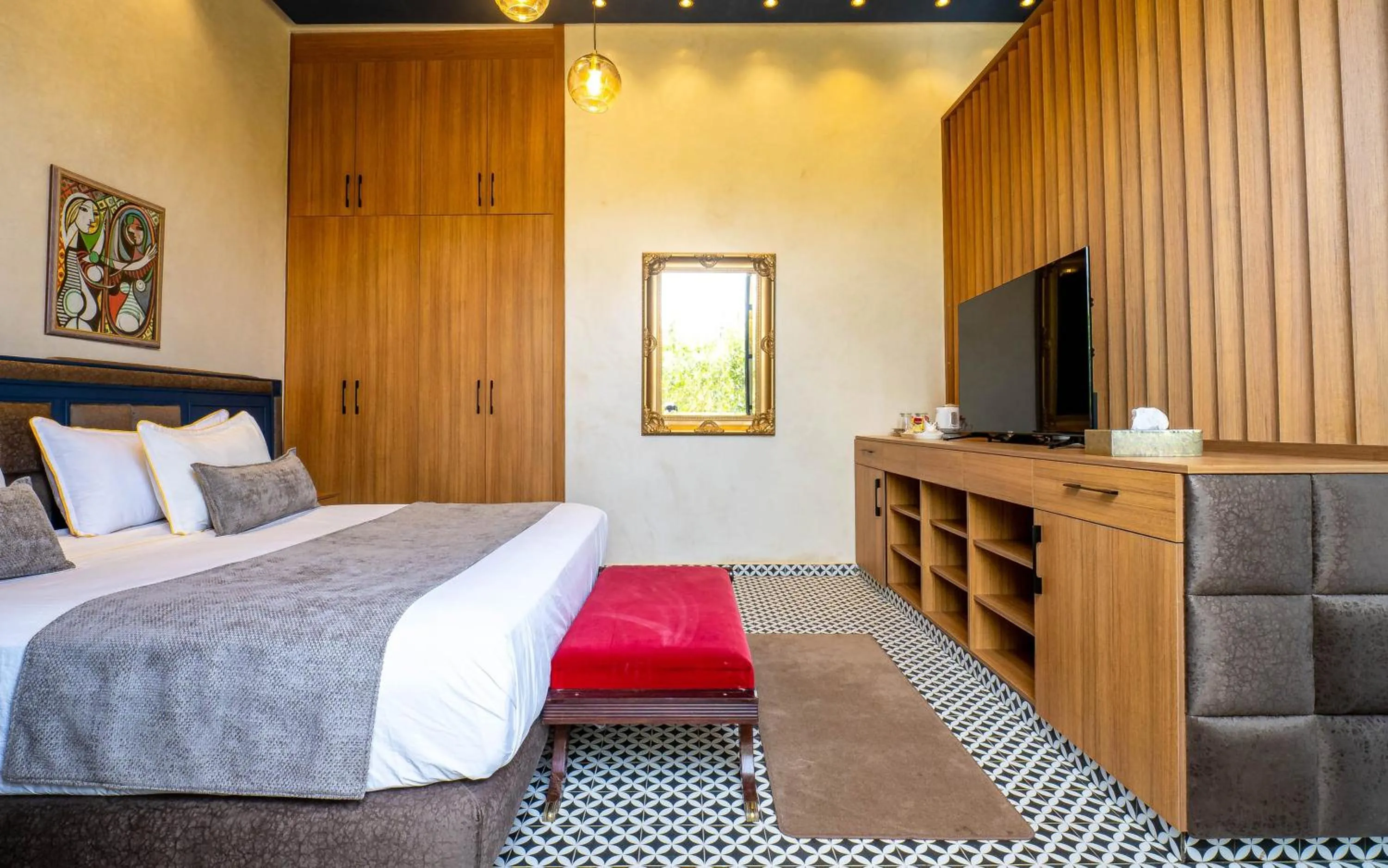 Communal lounge/ TV room, Bed in The Lemonary Marrakech