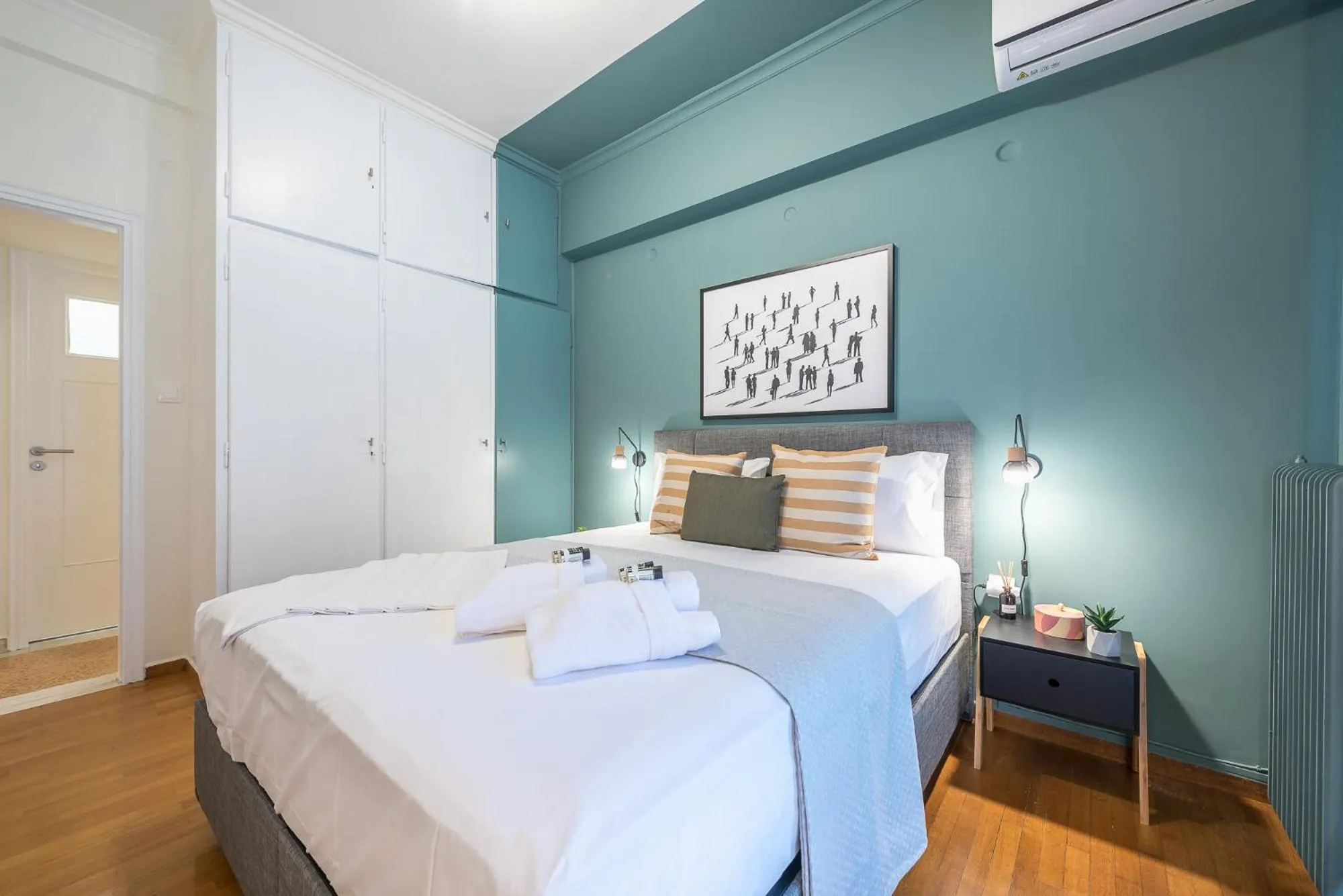 Bedroom, Bed in City Suite by Cloudkeys