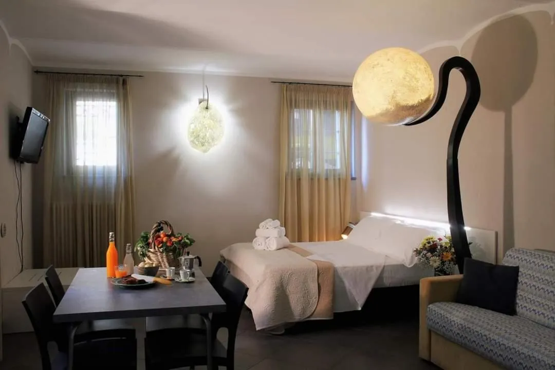 Living room, Bed in La Pajassa