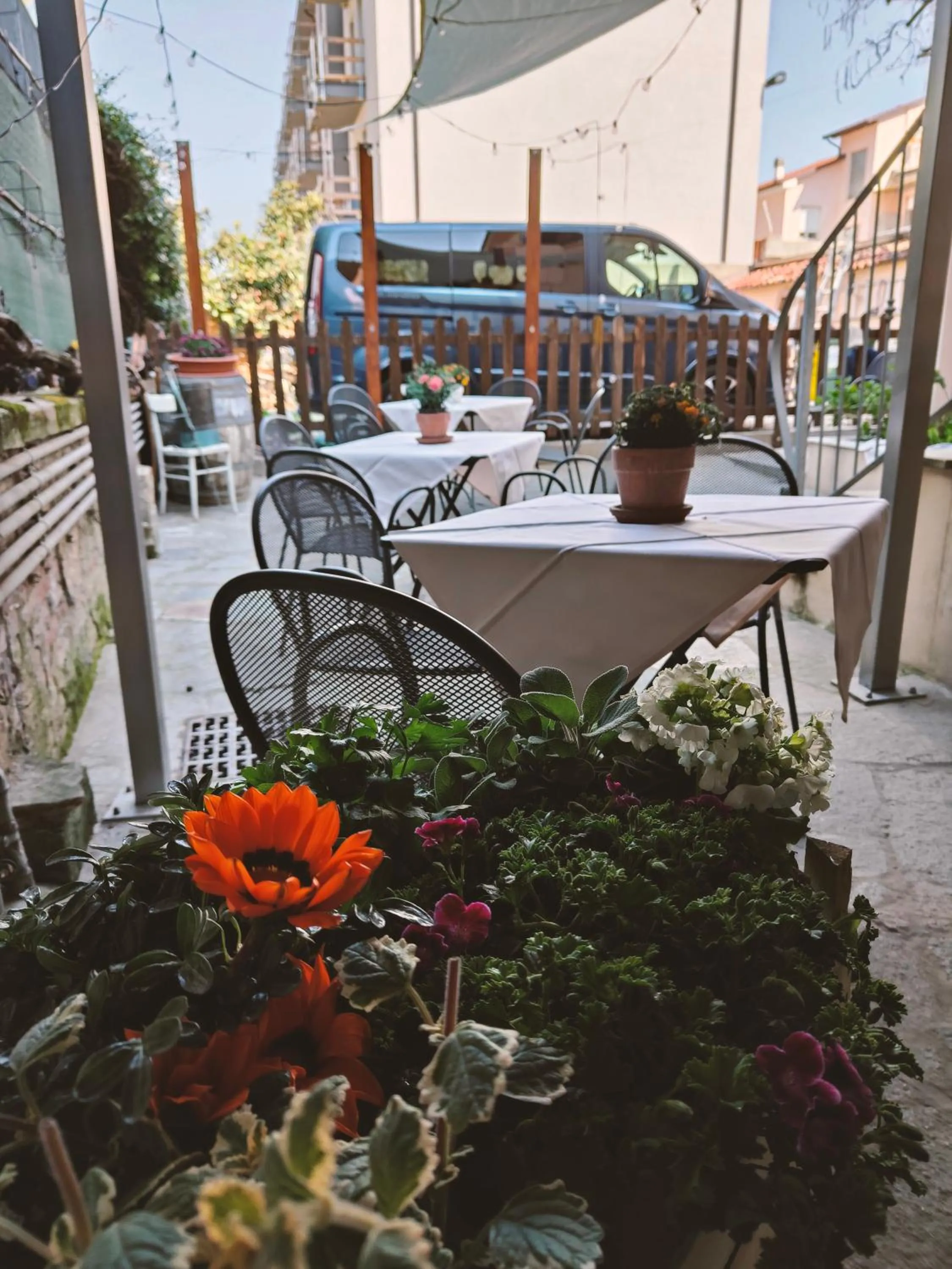 Garden view in La Pajassa