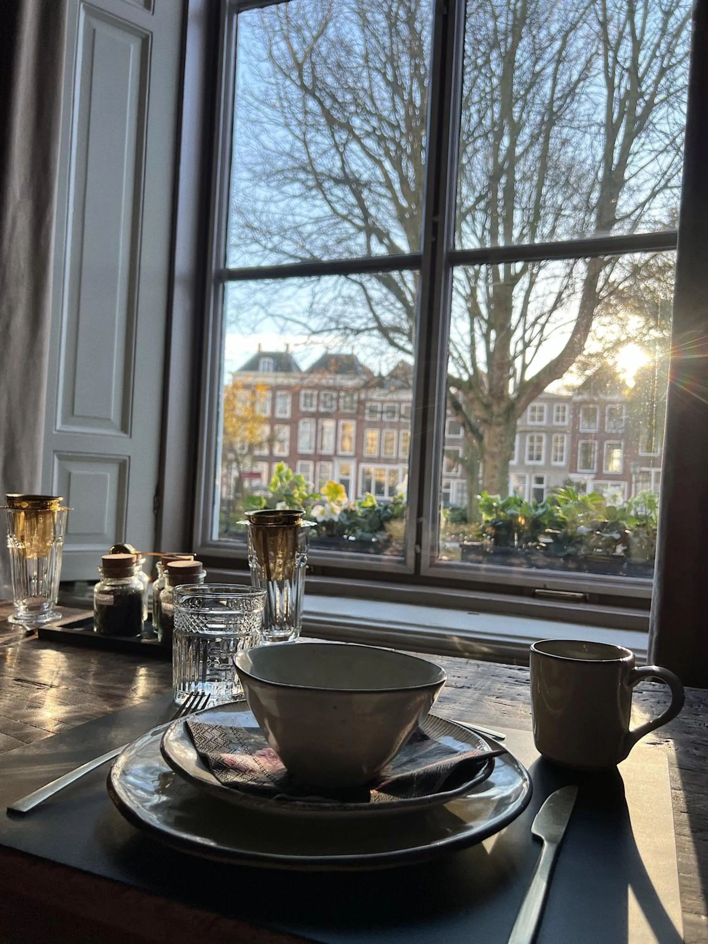 View (from property/room) in Logies aan de Dam