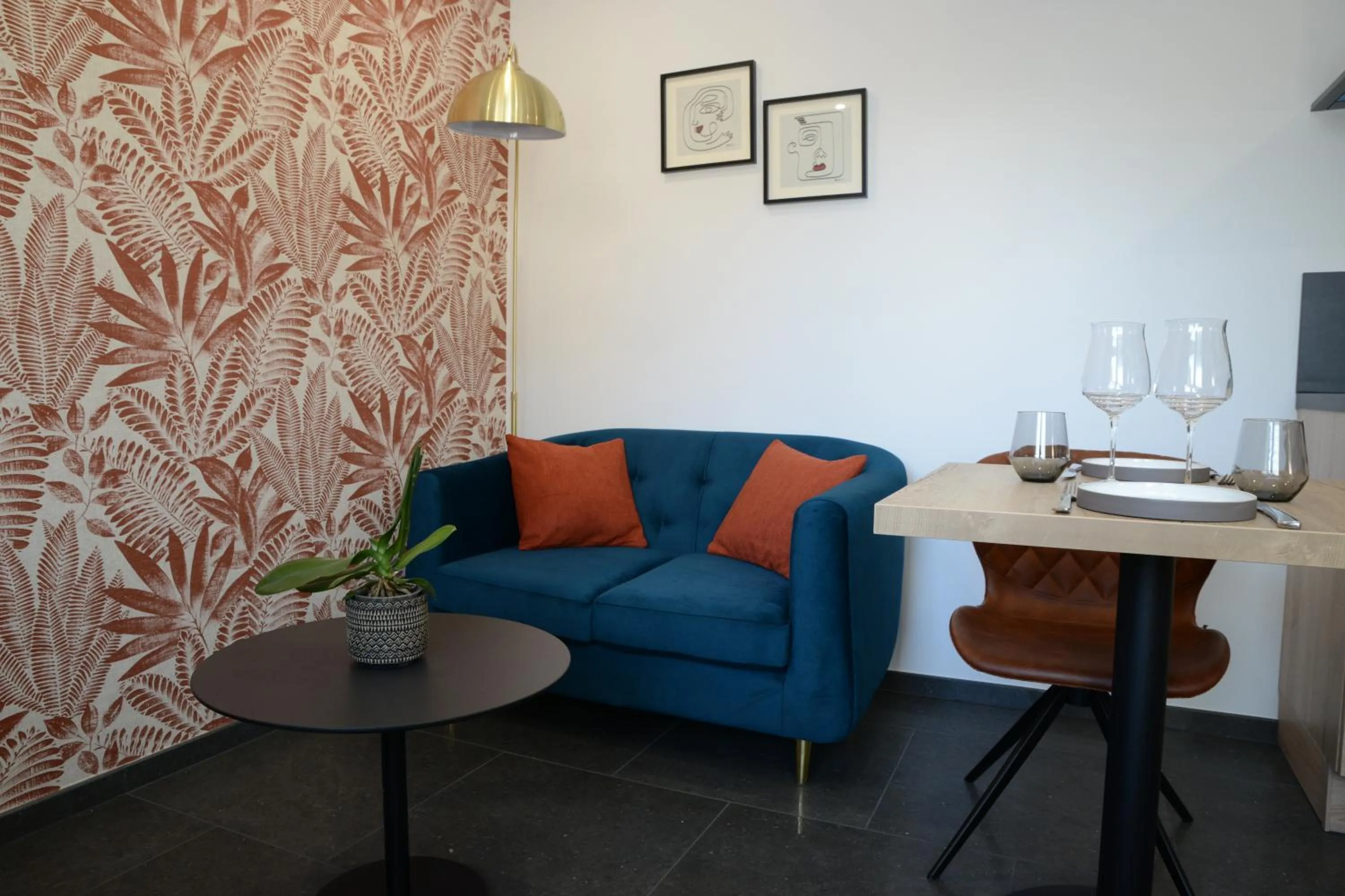 Living room in L'Hostellerie d'Acquigny