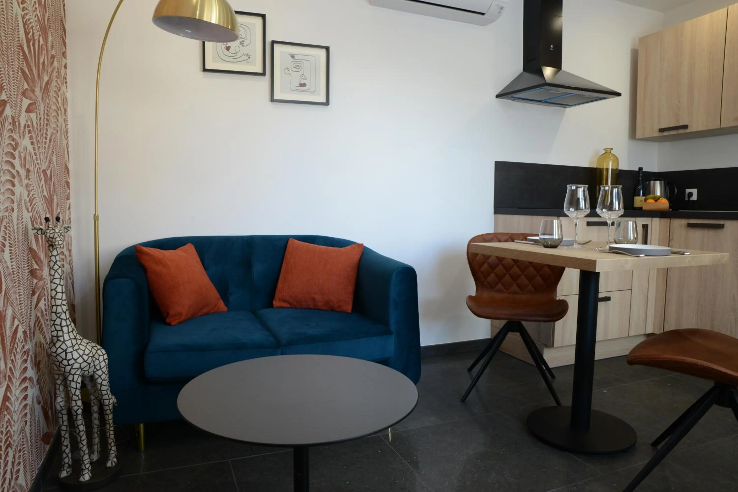 Living room in L'Hostellerie d'Acquigny