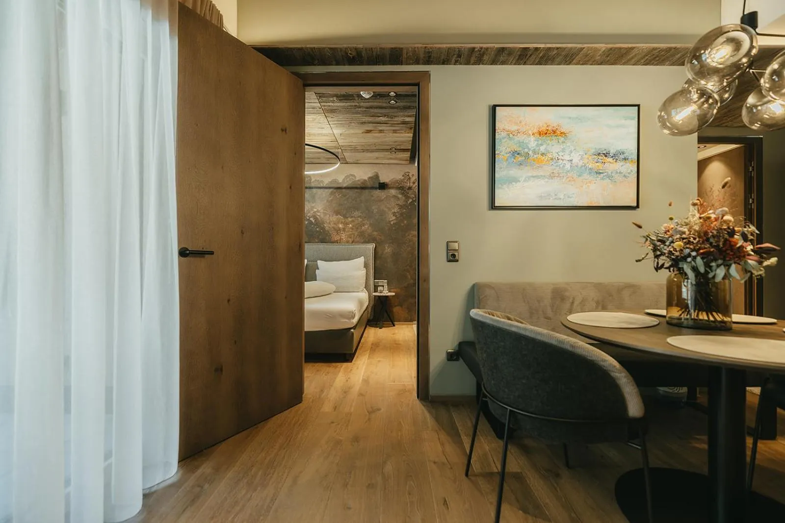 Bed in The Black Eagle Luxury Appartements