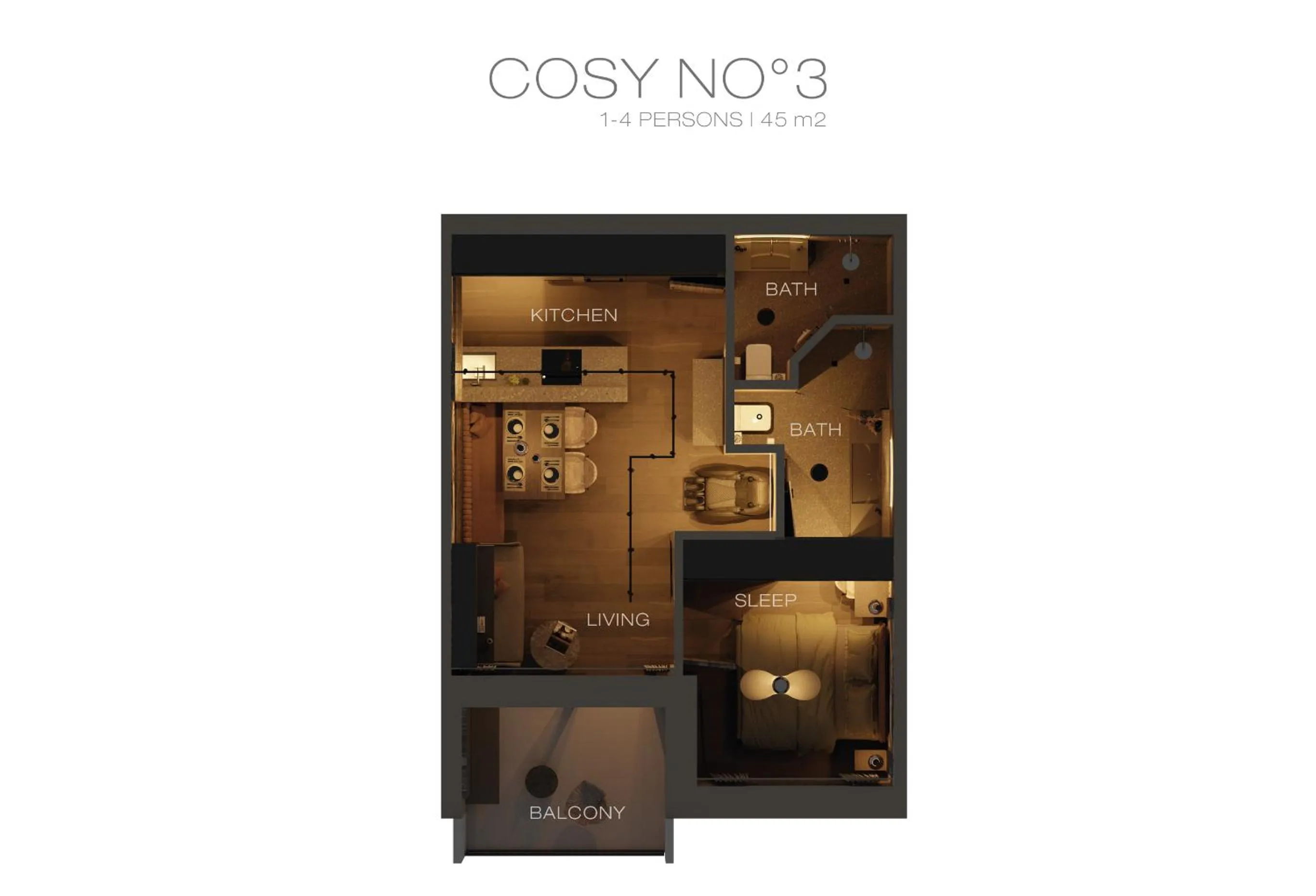 Floor plan in The Black Eagle Luxury Appartements