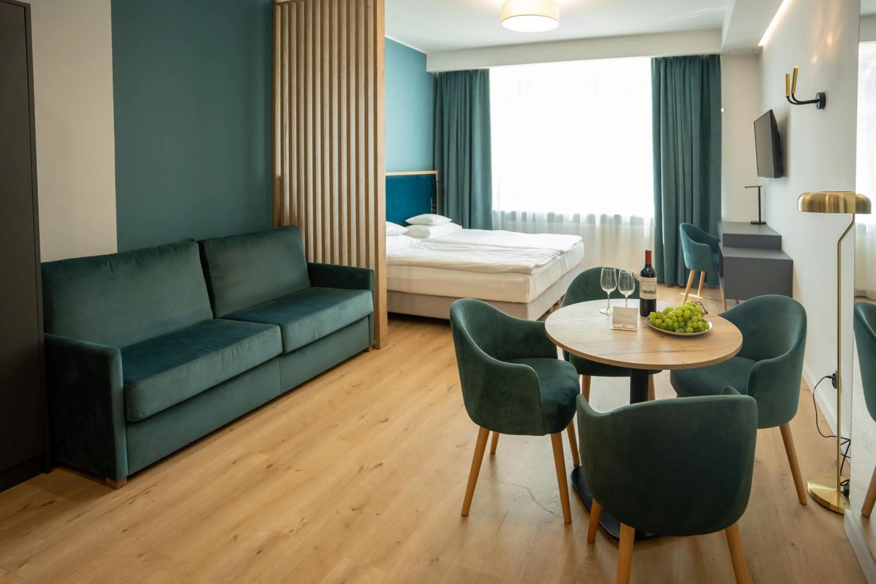 Bed in SQUARE APARTMENTS GDYNIA