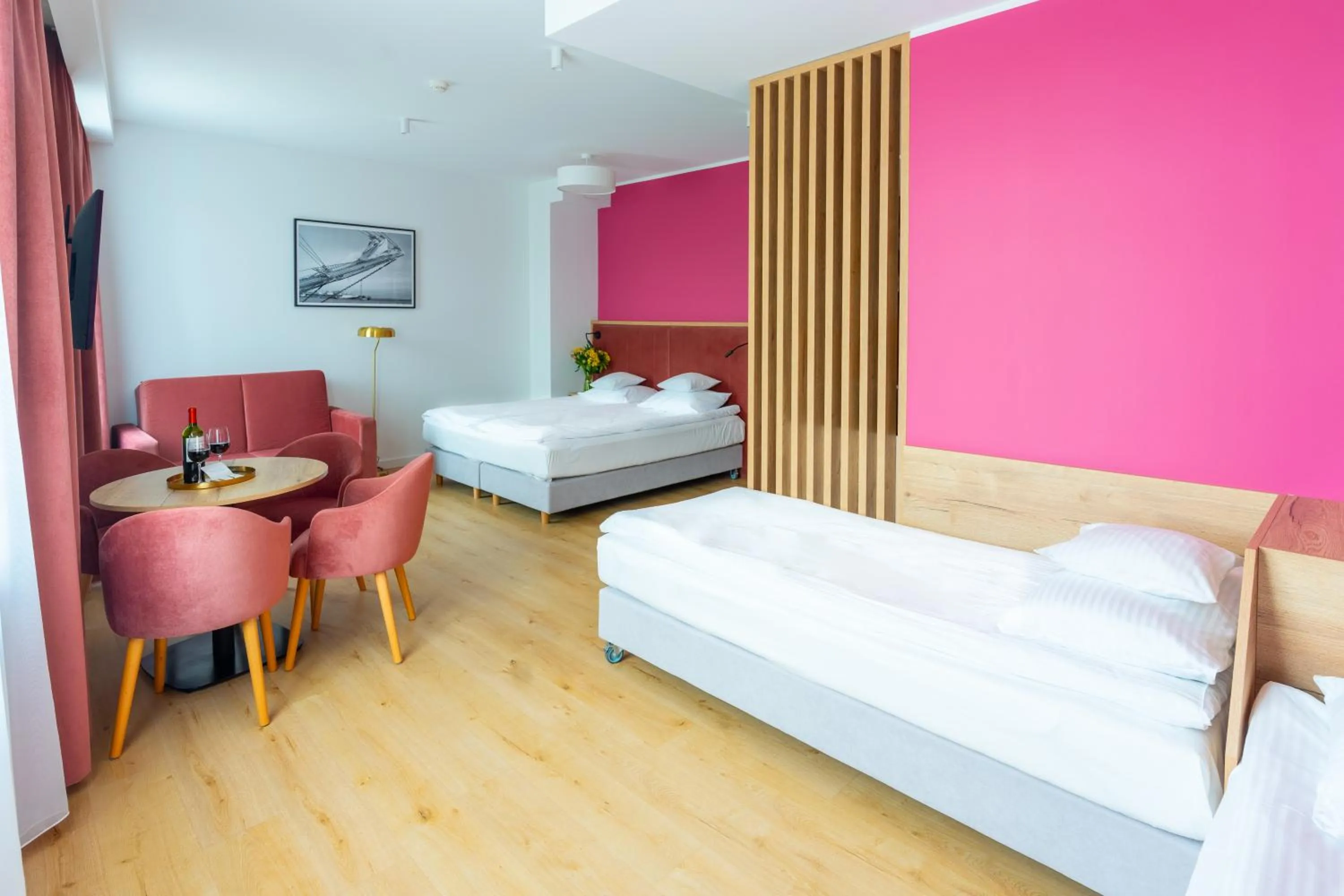 Bed in SQUARE APARTMENTS GDYNIA