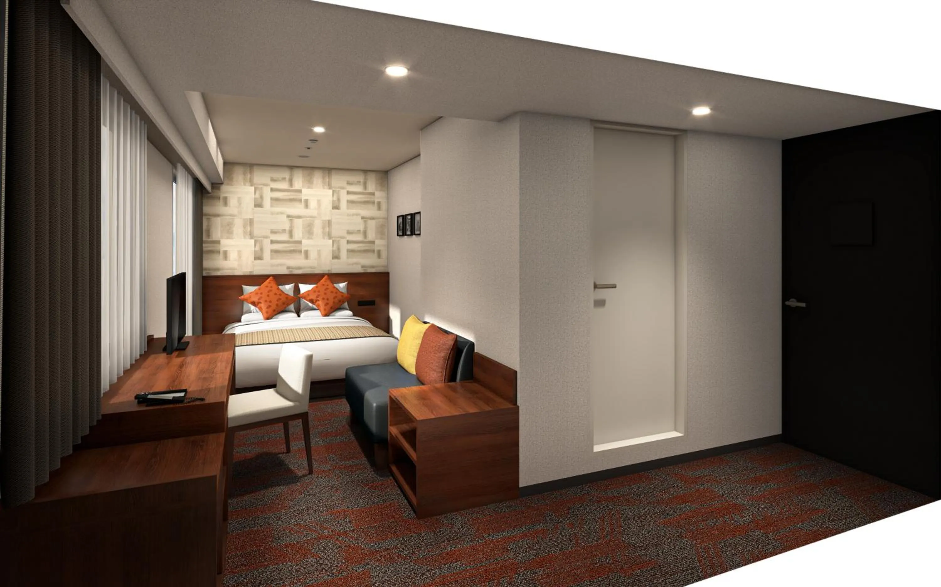 Photo of the whole room, Bed in HOTEL MYSTAYS Nagoya Sakae