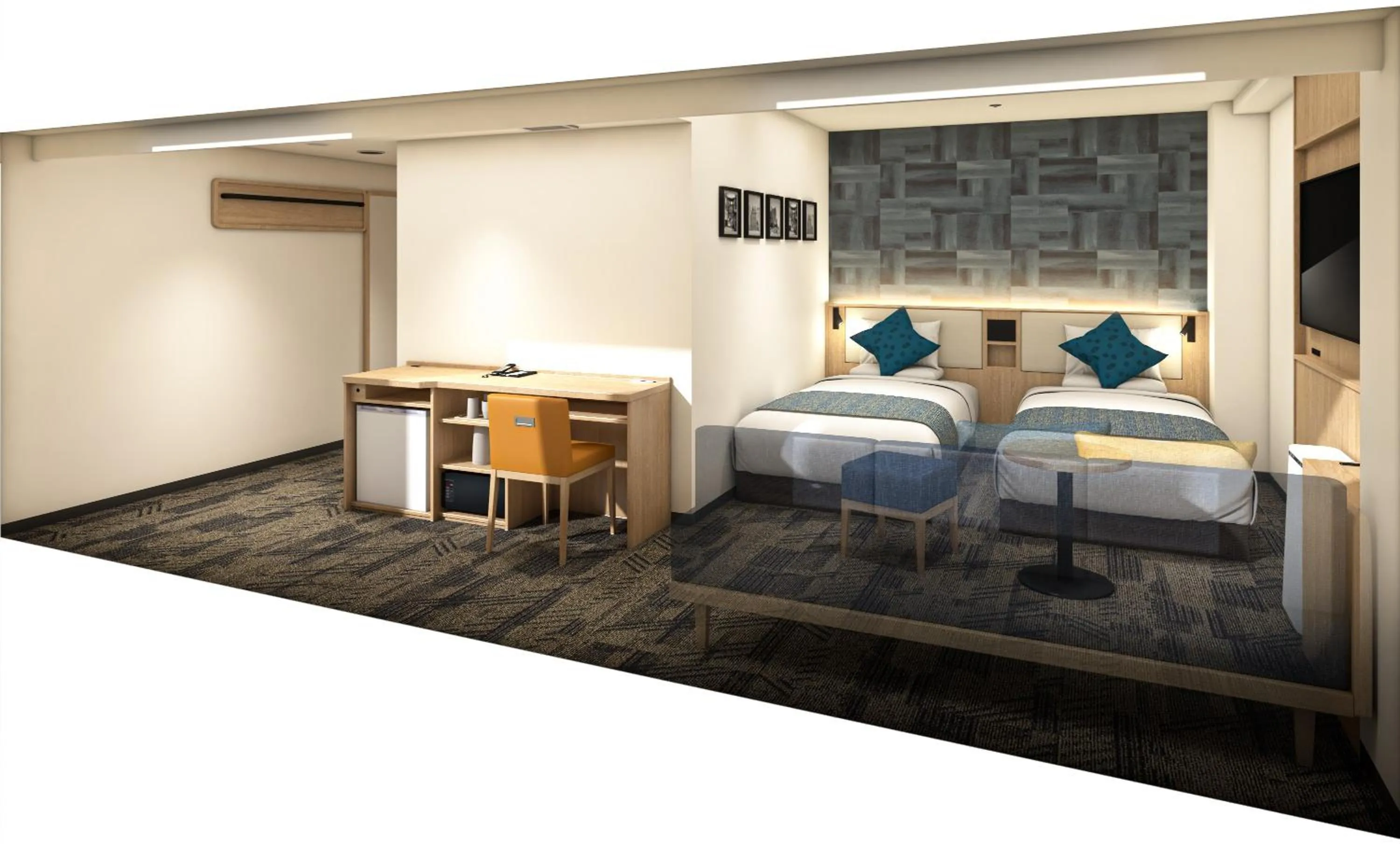 Photo of the whole room, Bed in HOTEL MYSTAYS Nagoya Sakae