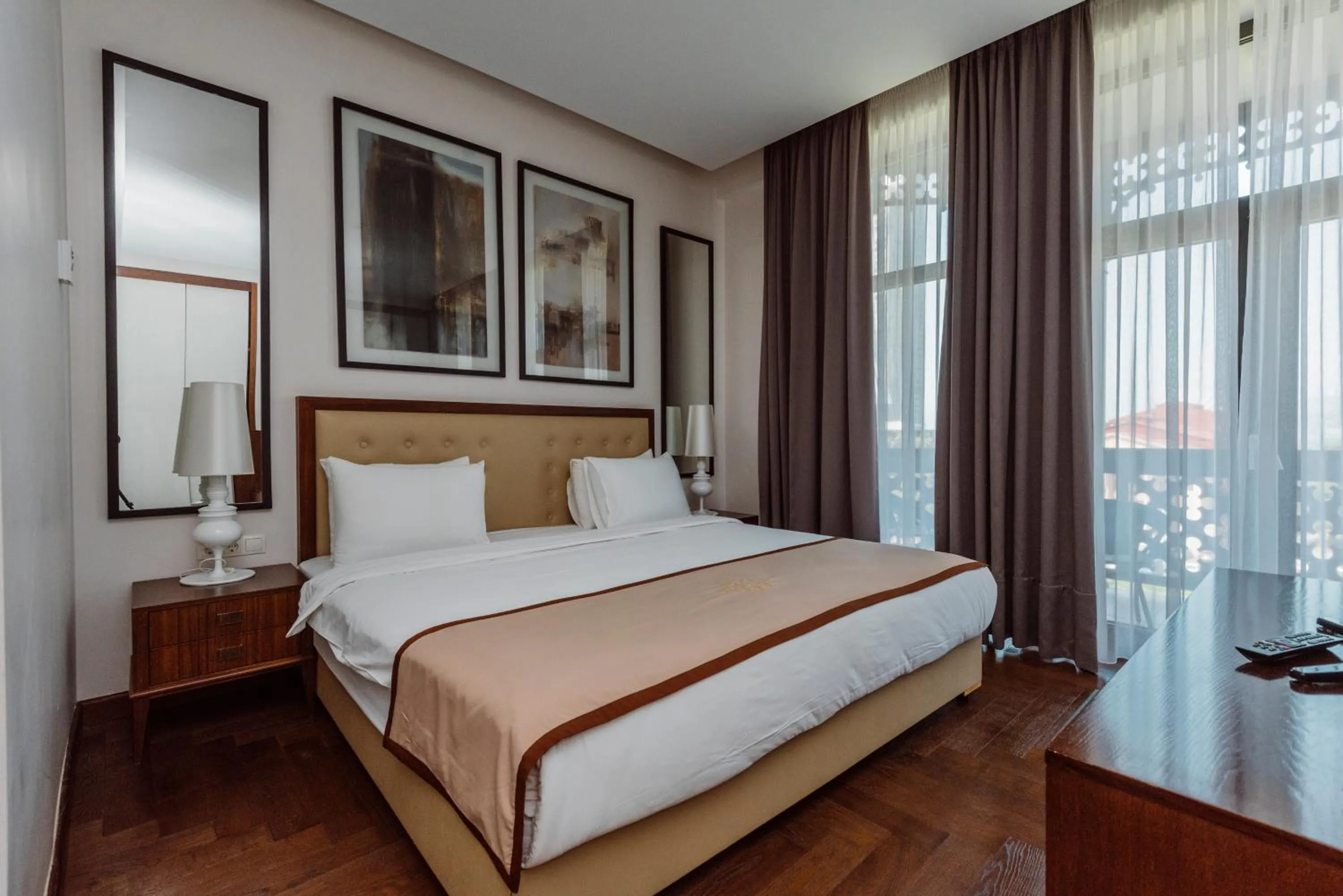 Bed in Golden Palace Batumi Hotel & Casino