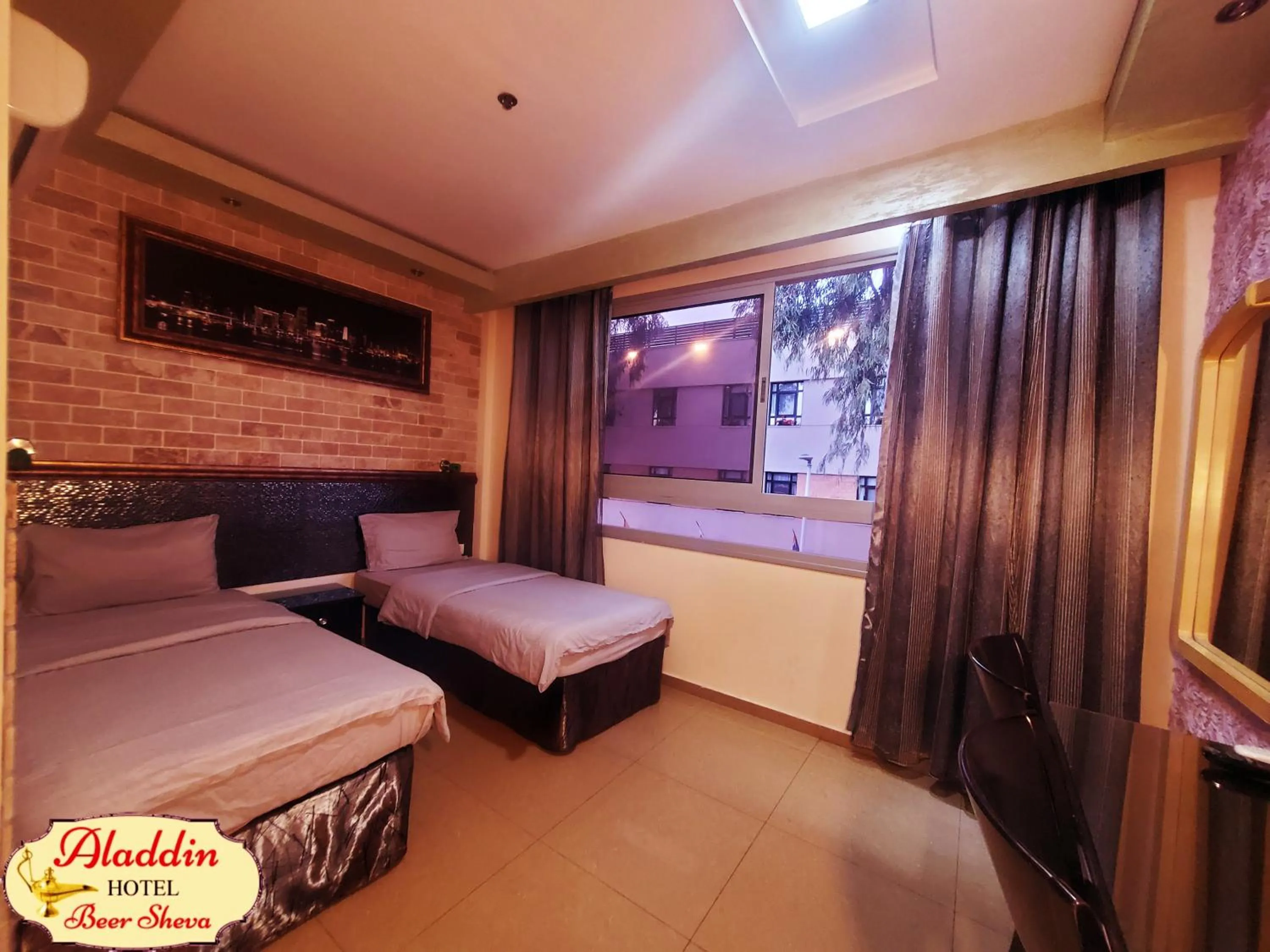 Bed in Aladdin Hotel Beer Sheva