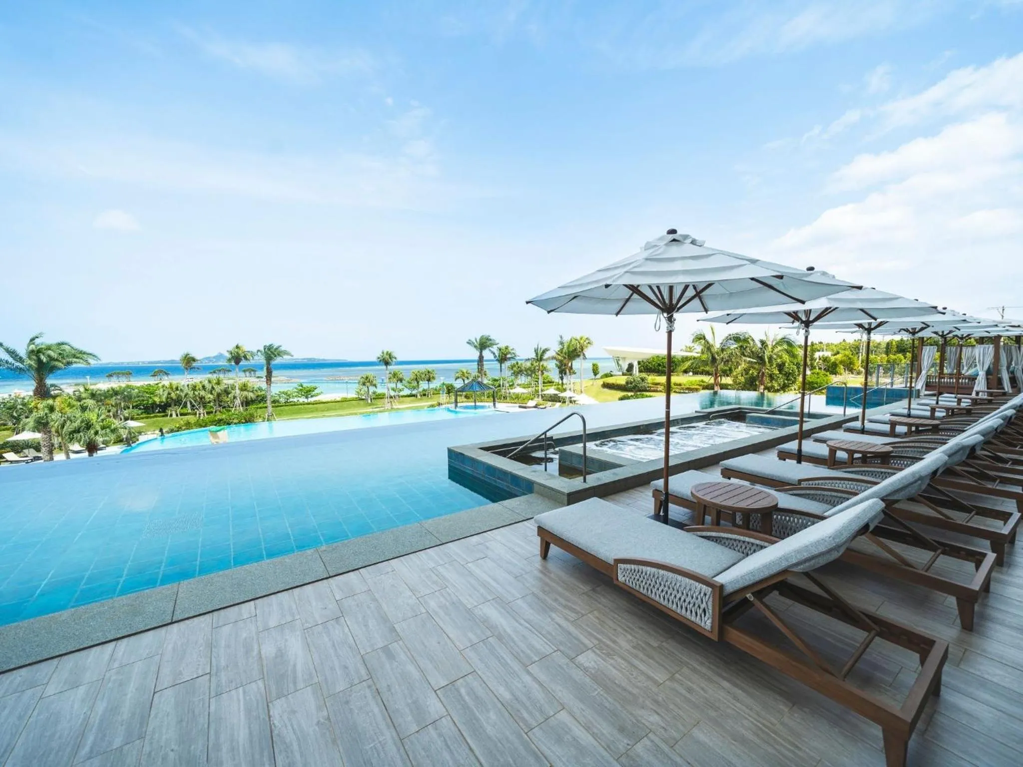 Pool view in The Orion Hotel Motobu Resort & Spa