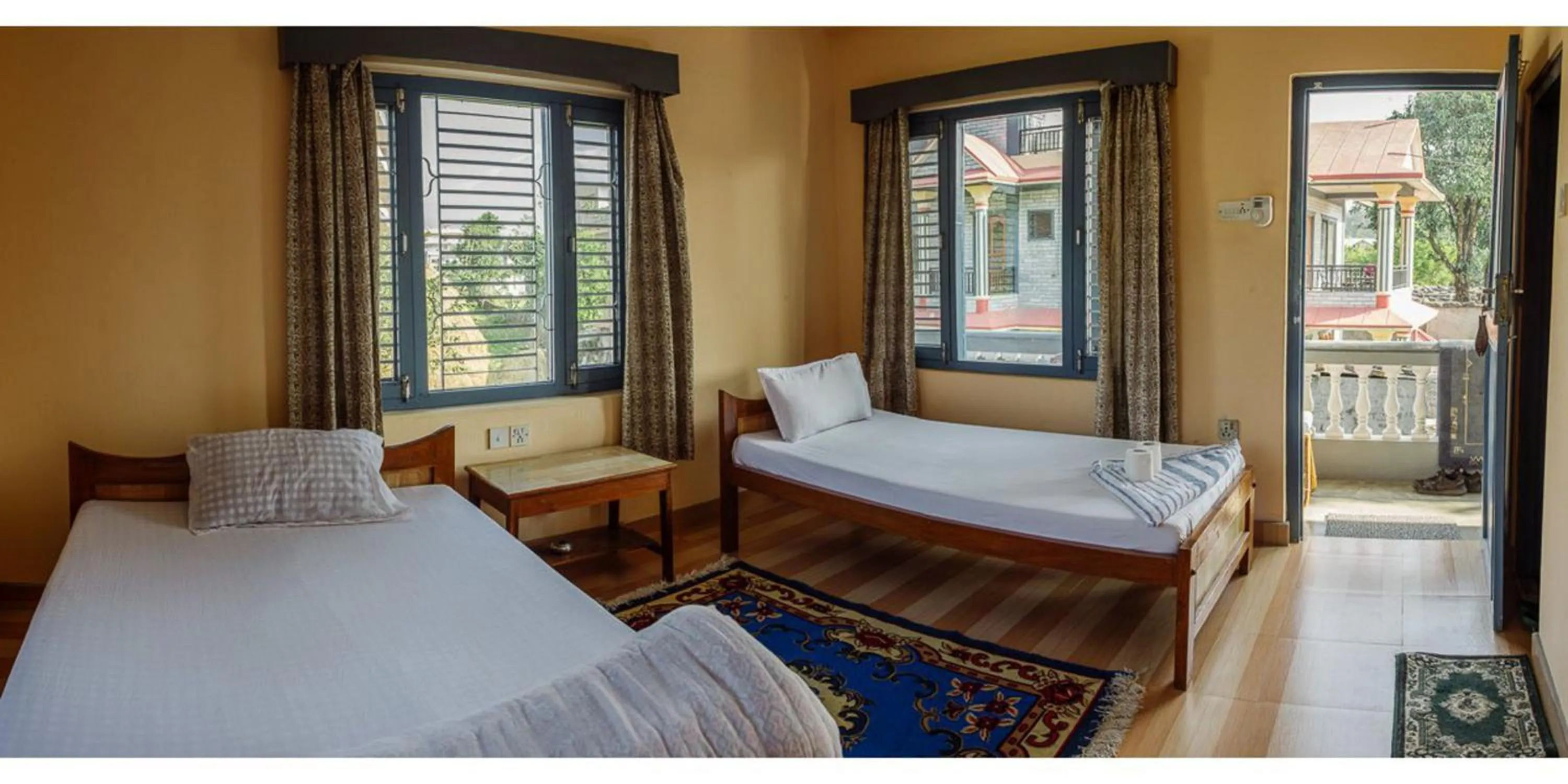 Day, Bed in Hotel Mountain View - Lakeside Pokhara