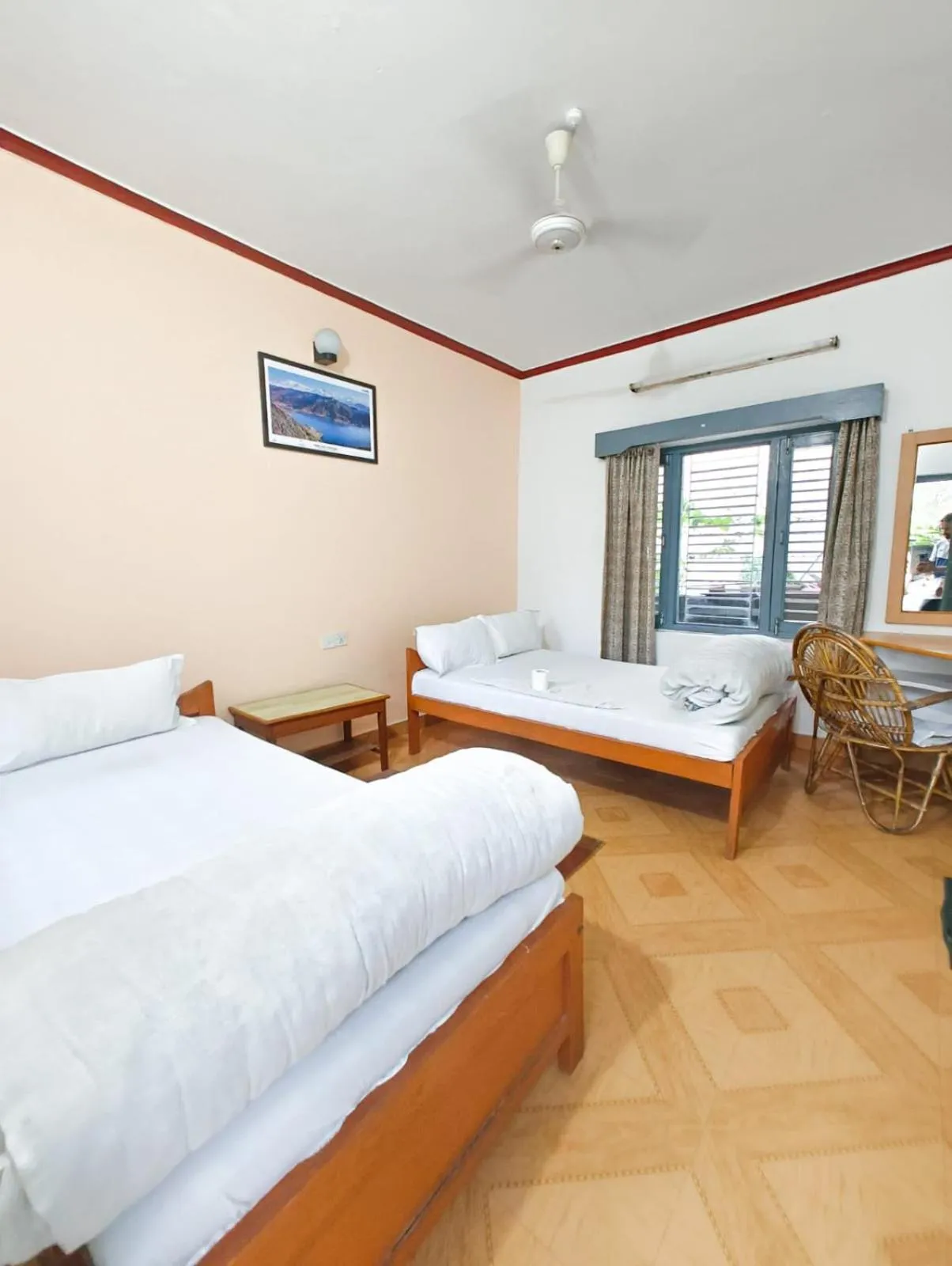 Bedroom, Bed in Hotel Mountain View - Lakeside Pokhara