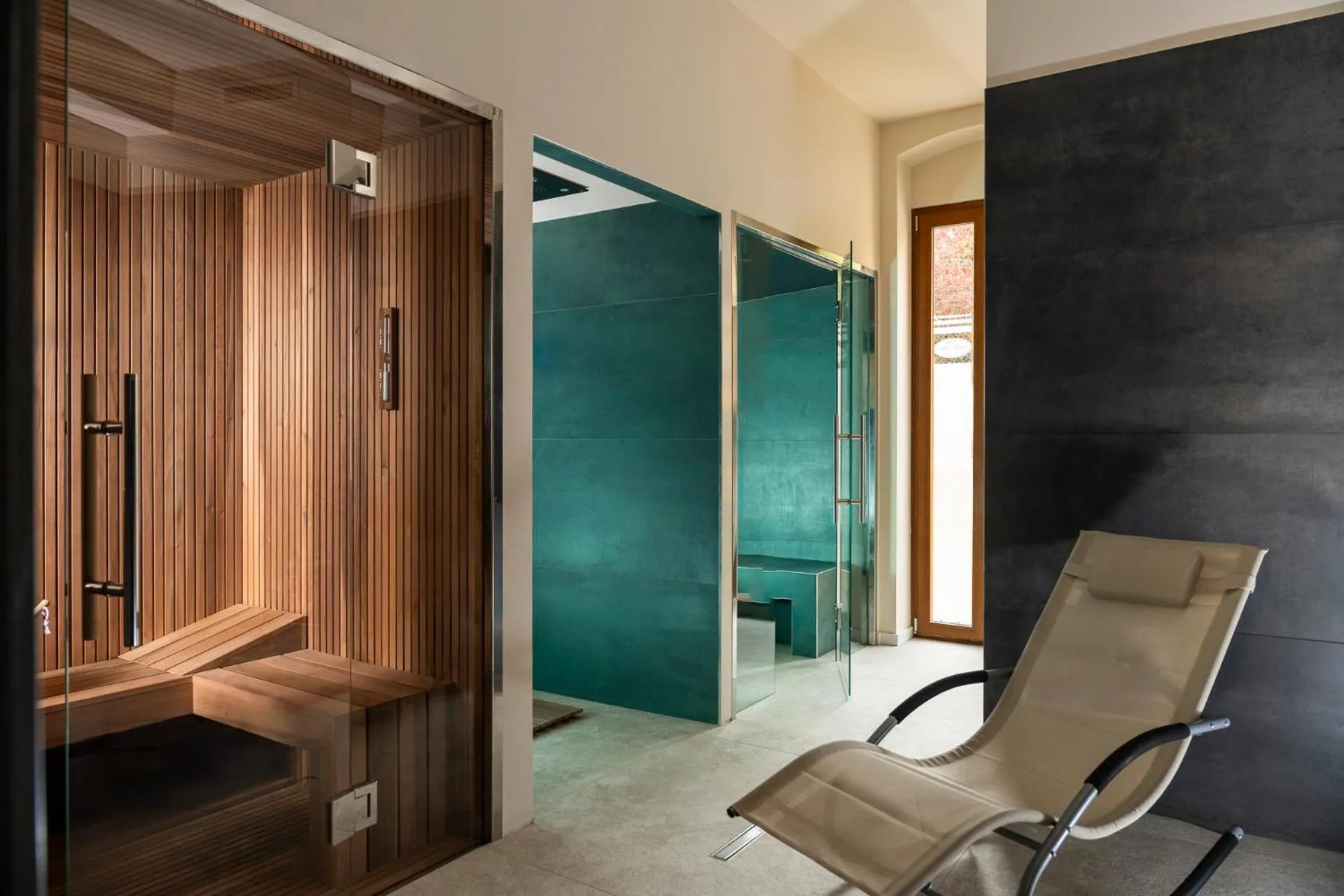 Sauna in Hotel Parma e Oriente Wellness & Spa