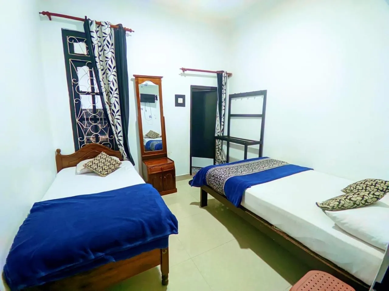 Bedroom, Bed in White Home