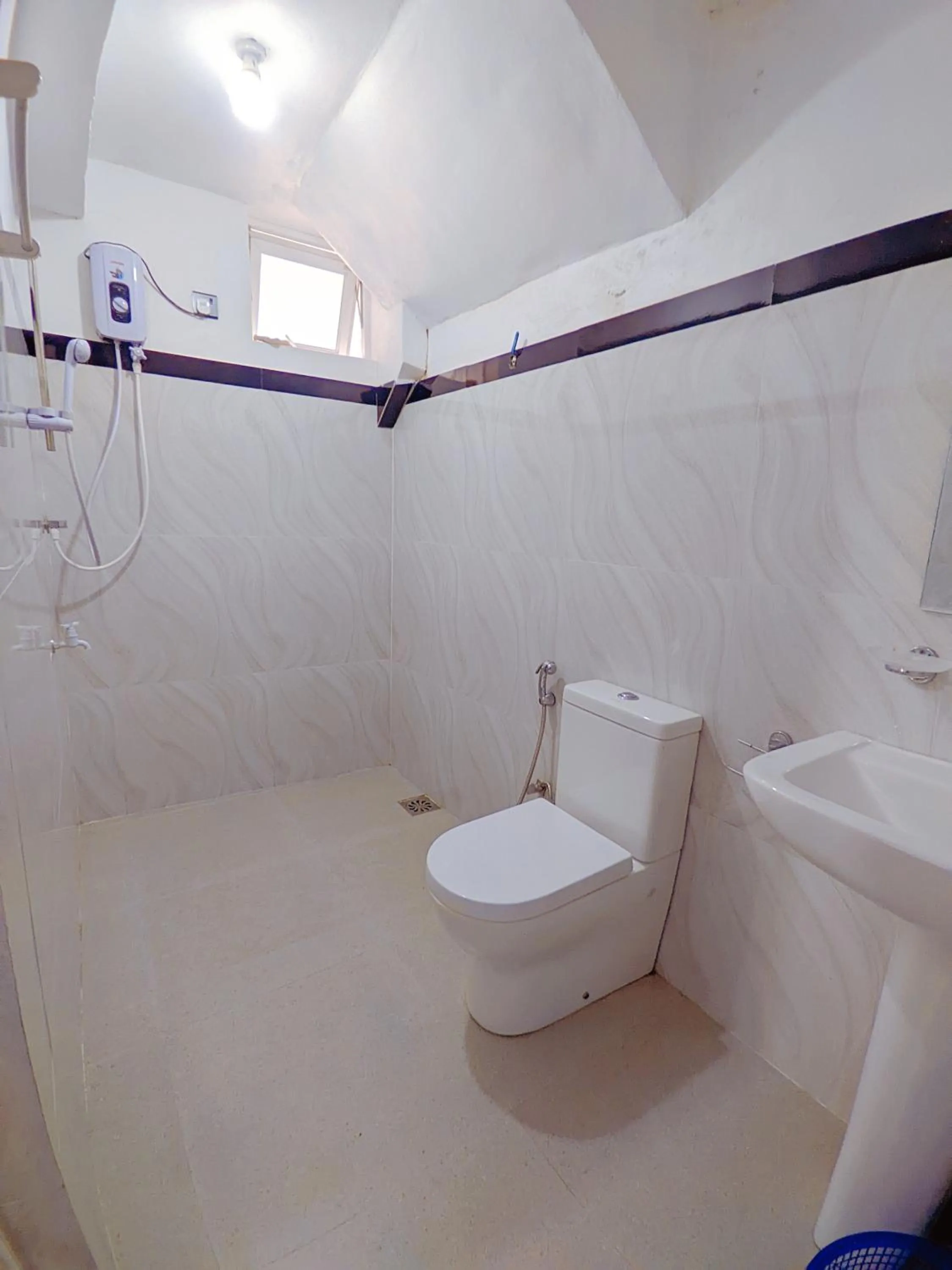 Shower in White Home