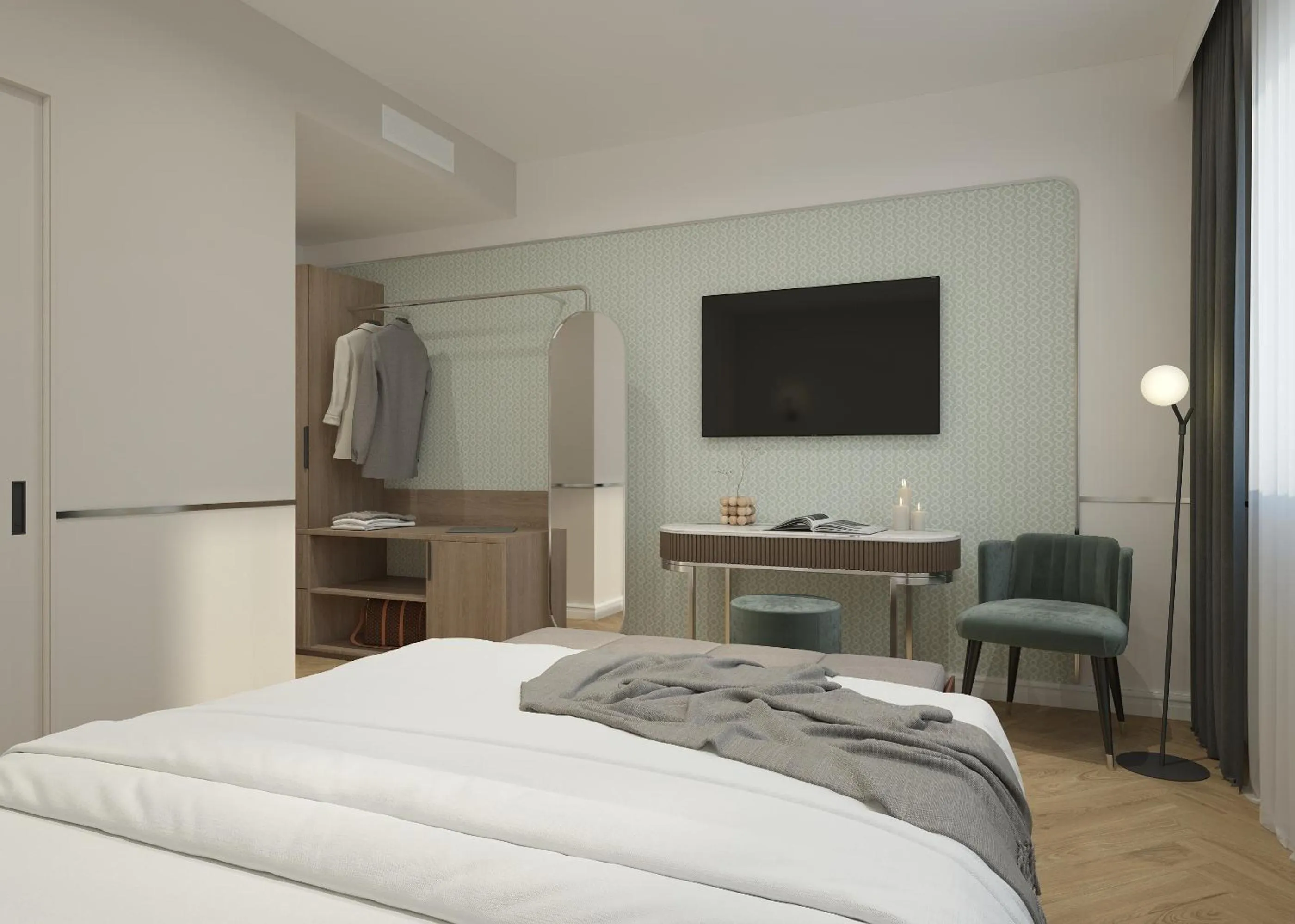 Bed in Hotel Forte del 48