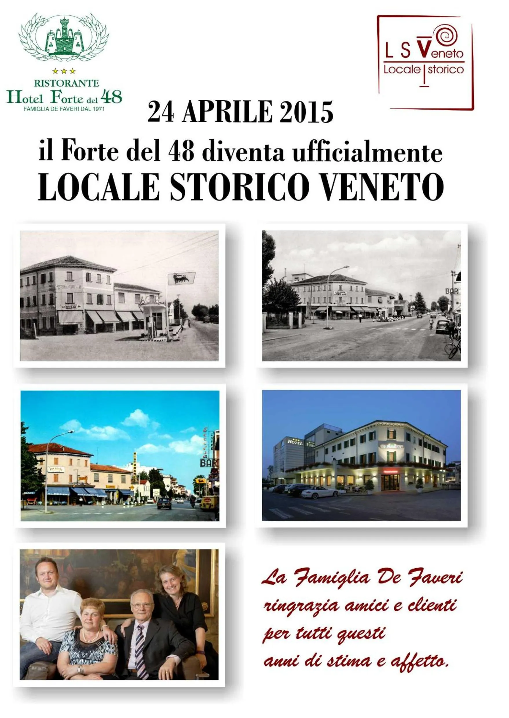 Logo/Certificate/Sign in Hotel Forte del 48