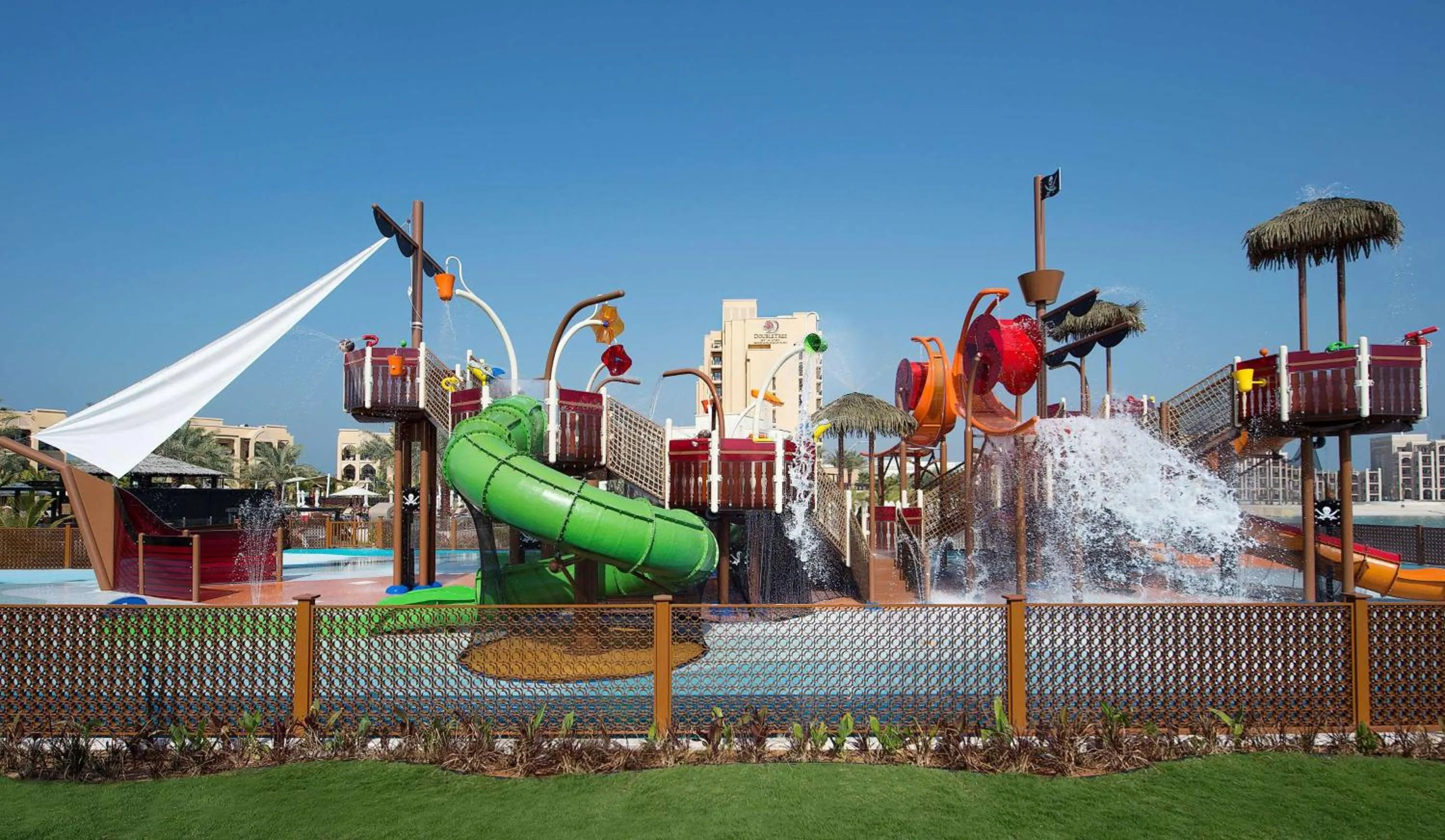 Aqua park in DoubleTree by Hilton Resort & Spa Marjan Island