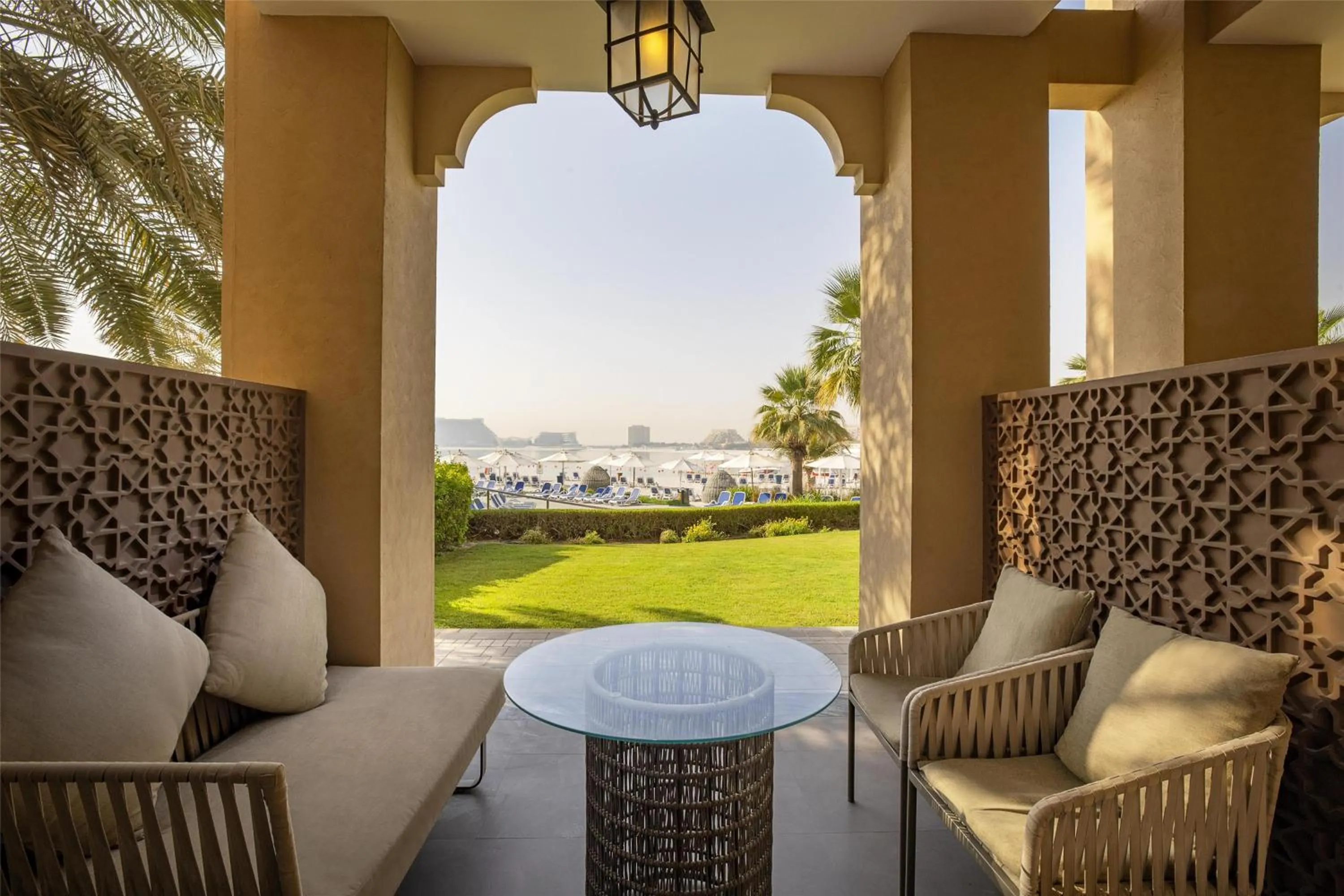 Patio in DoubleTree by Hilton Resort & Spa Marjan Island