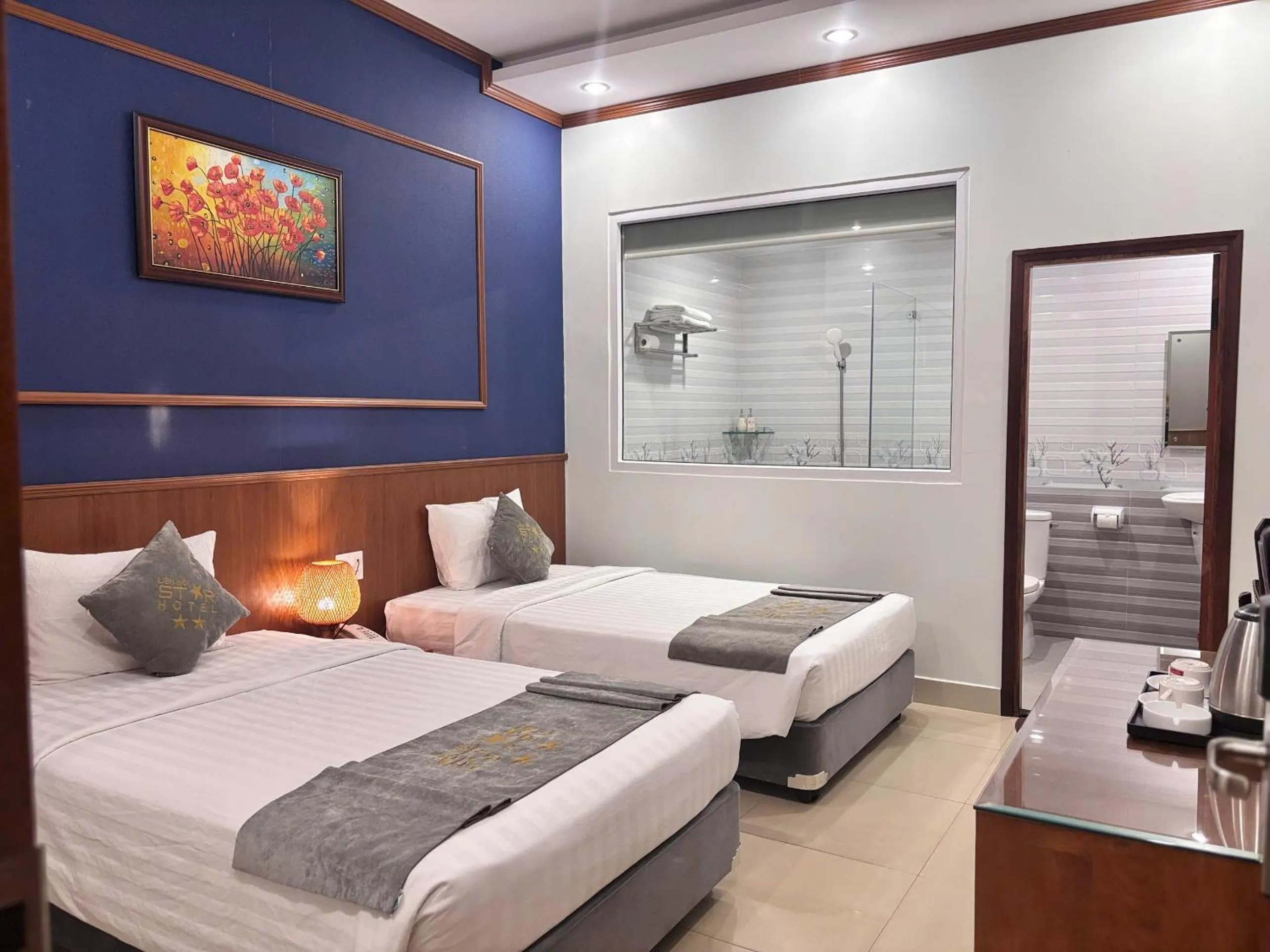 Photo of the whole room, Bed in Lien Do Star Hotel