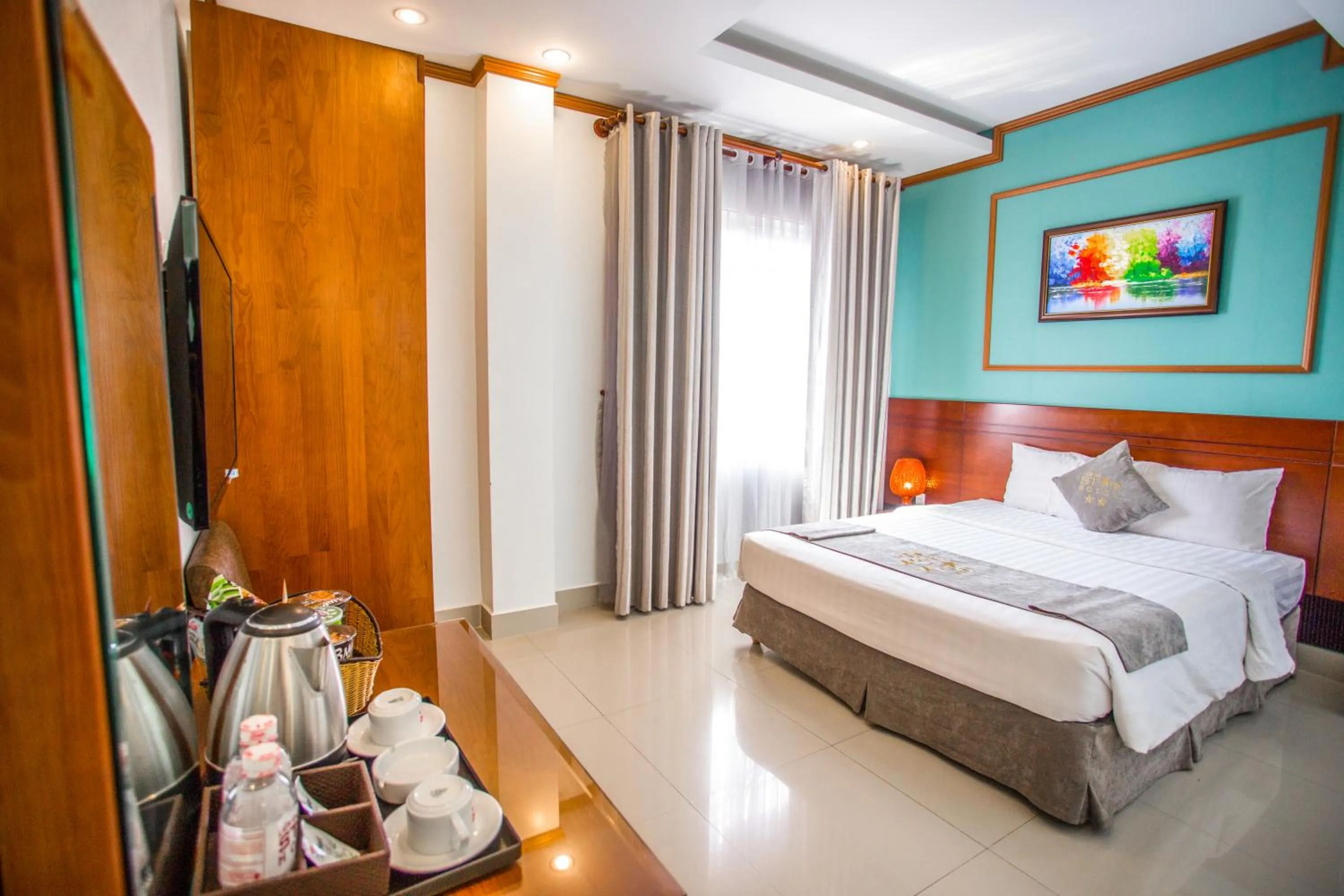 Bed in Lien Do Star Hotel