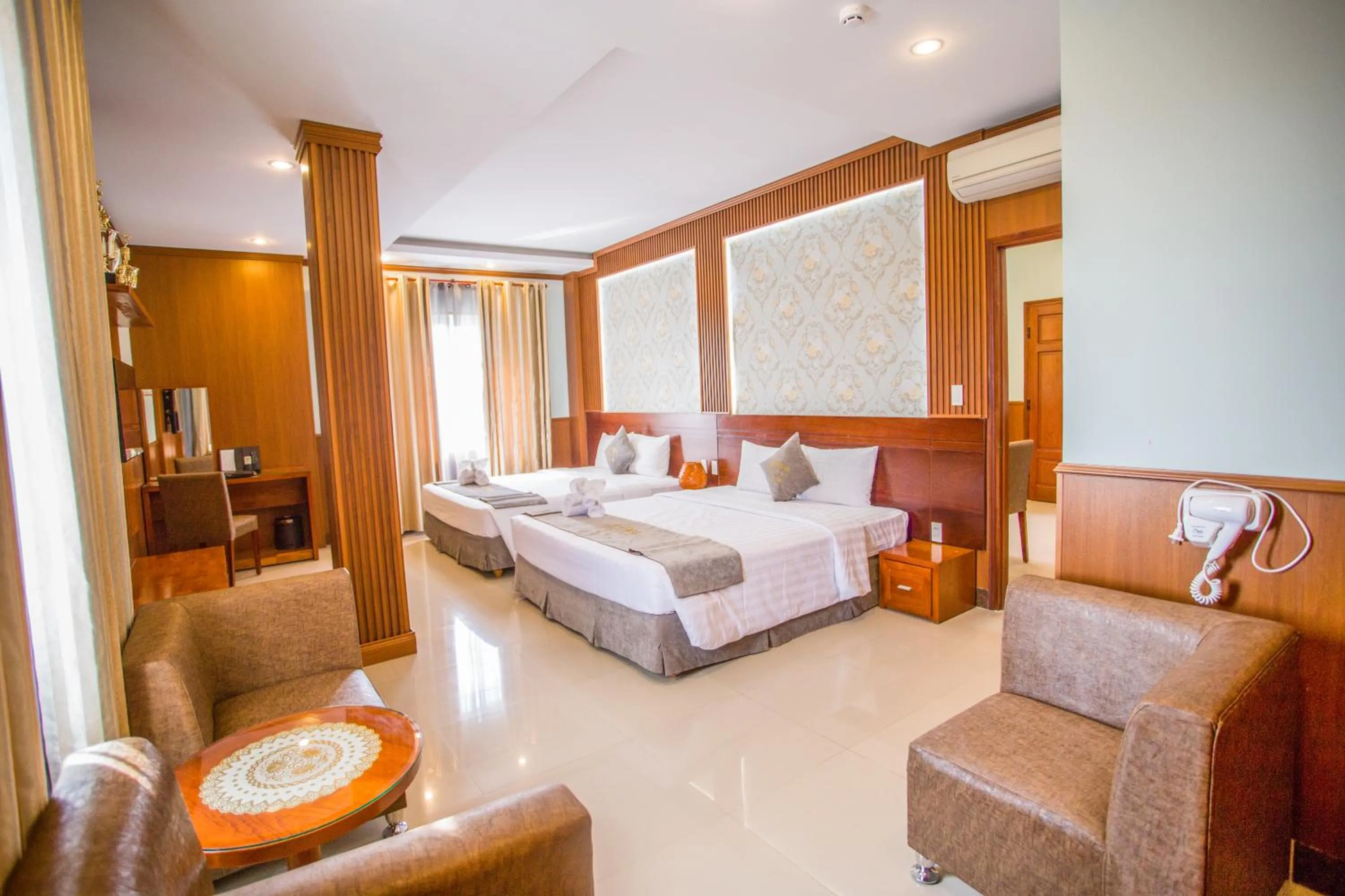 Bed in Lien Do Star Hotel