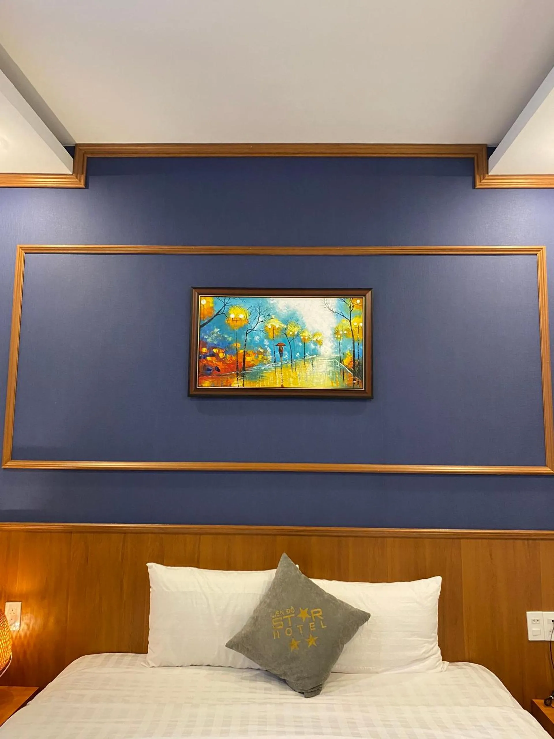 Decorative detail, Bed in Lien Do Star Hotel