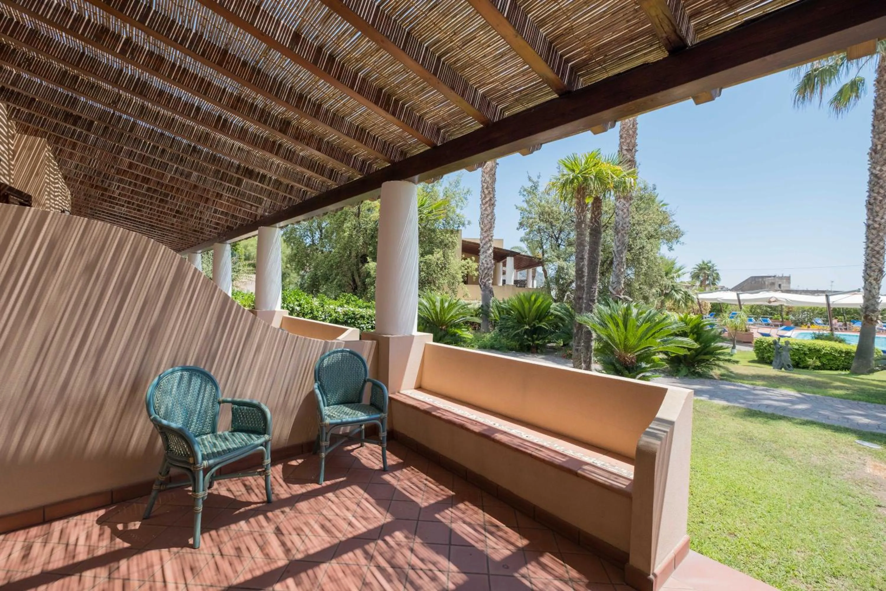 Patio in Hotel Aktea