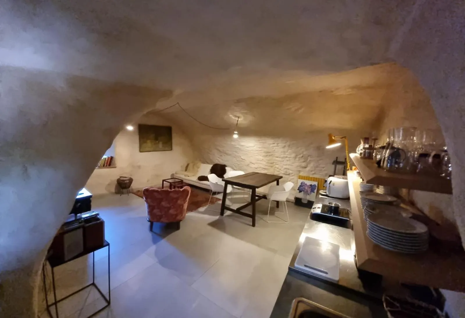 Kitchen or kitchenette in B&B con SPA il Castello di Lucawest