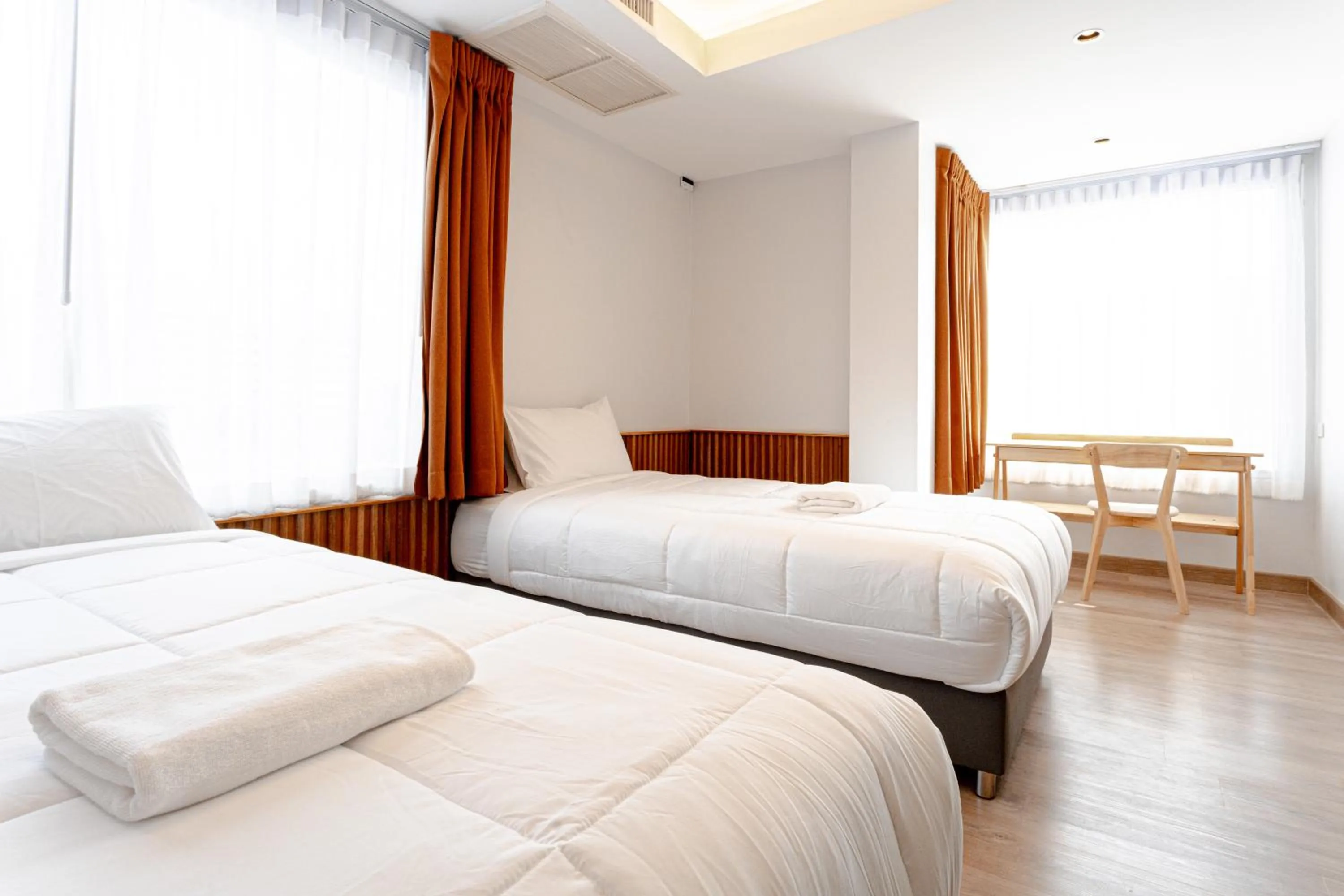 Bed in Nakornping Boutique Hotel