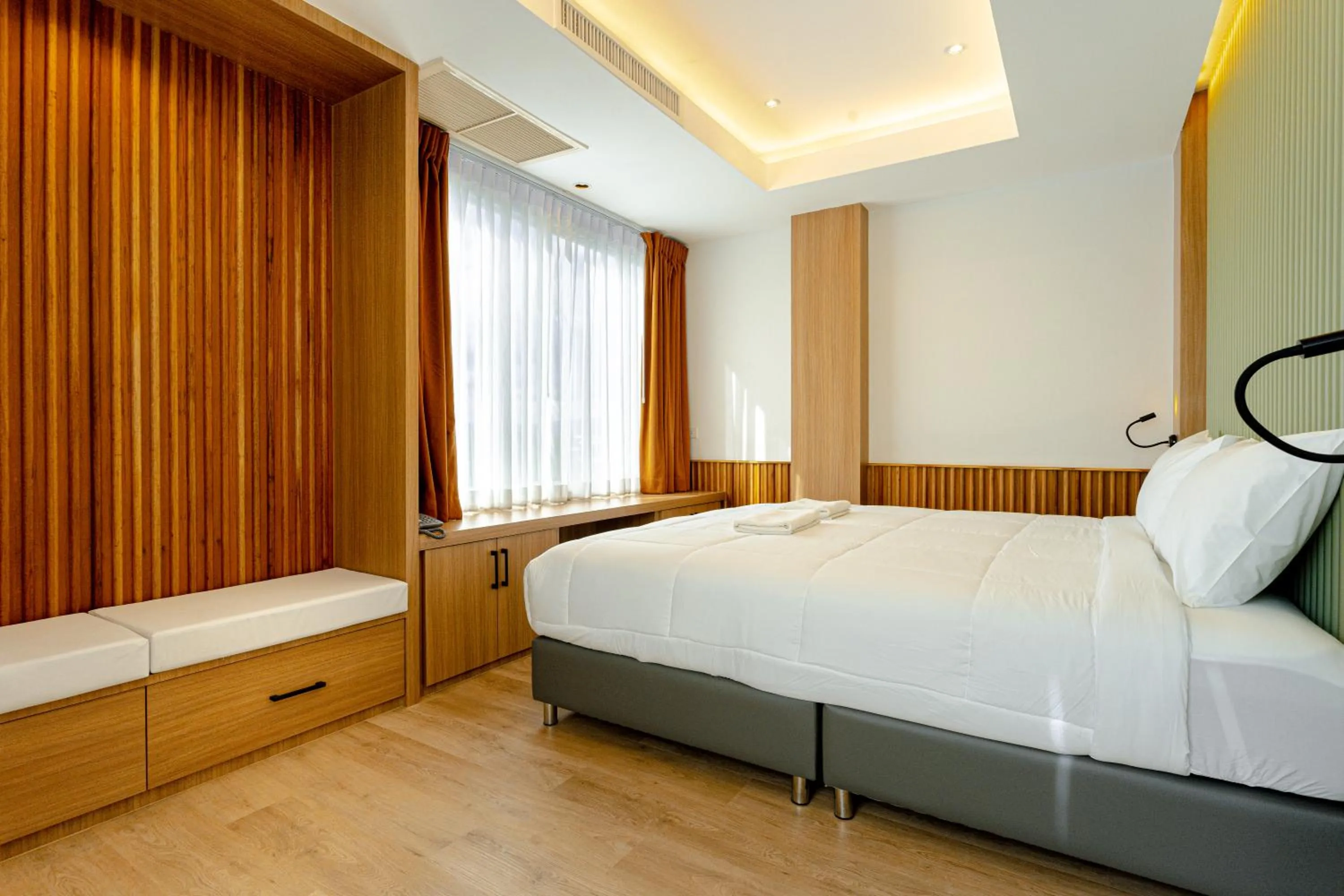 Bed in Nakornping Boutique Hotel