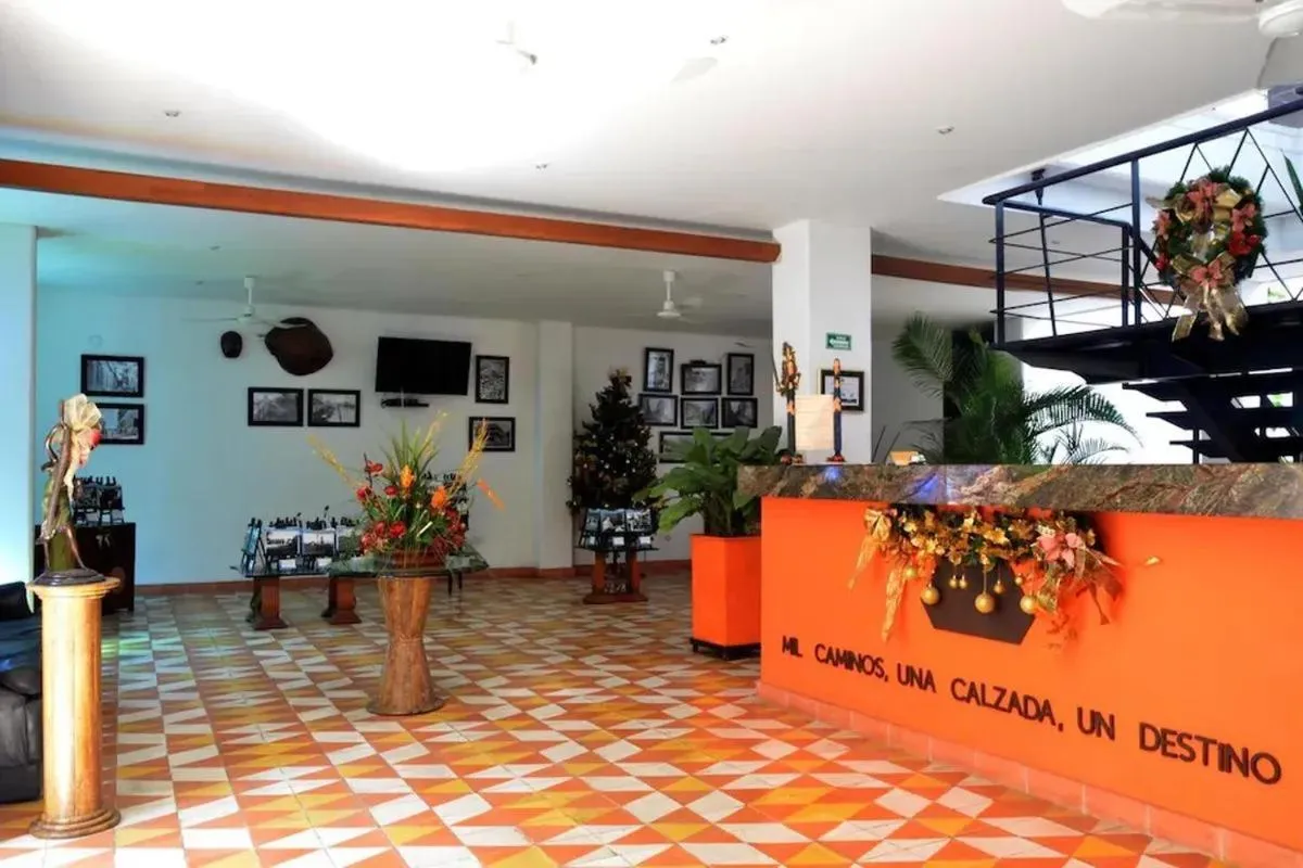 Lobby or reception in The Orange House Santa Marta
